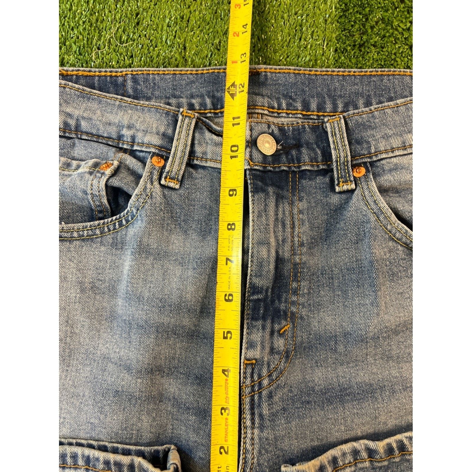 Levi's Levis 505 Straight Fit Jeans Mens 33X30 Medium Wash Size US 33 - 3 Thumbnail
