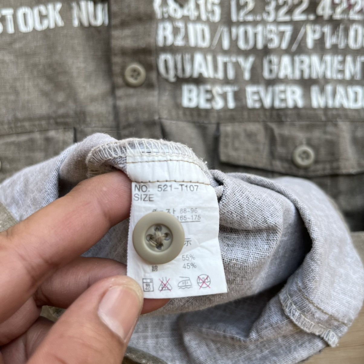 Japanese Brand CENTER CLEASE VINTAGE MILITARY ARMY STYLE LIKE REAL McCOY Size US M / EU 48-50 / 2 - 4 Thumbnail