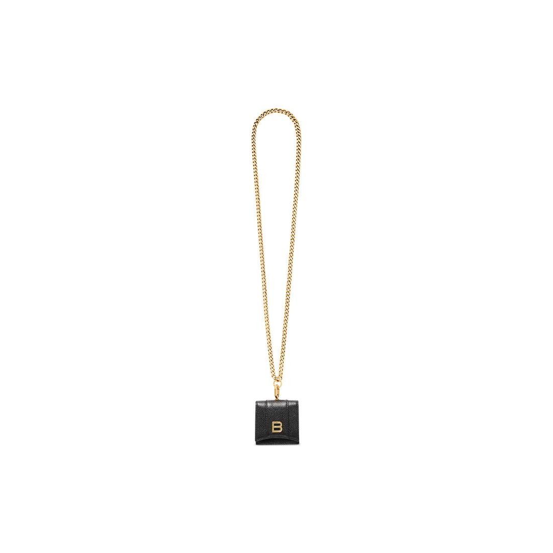 Balenciaga o1mt1gz0525 Size: OS / Hourglass Earpods Holder in Black Size ONE SIZE - 1 Thumbnail