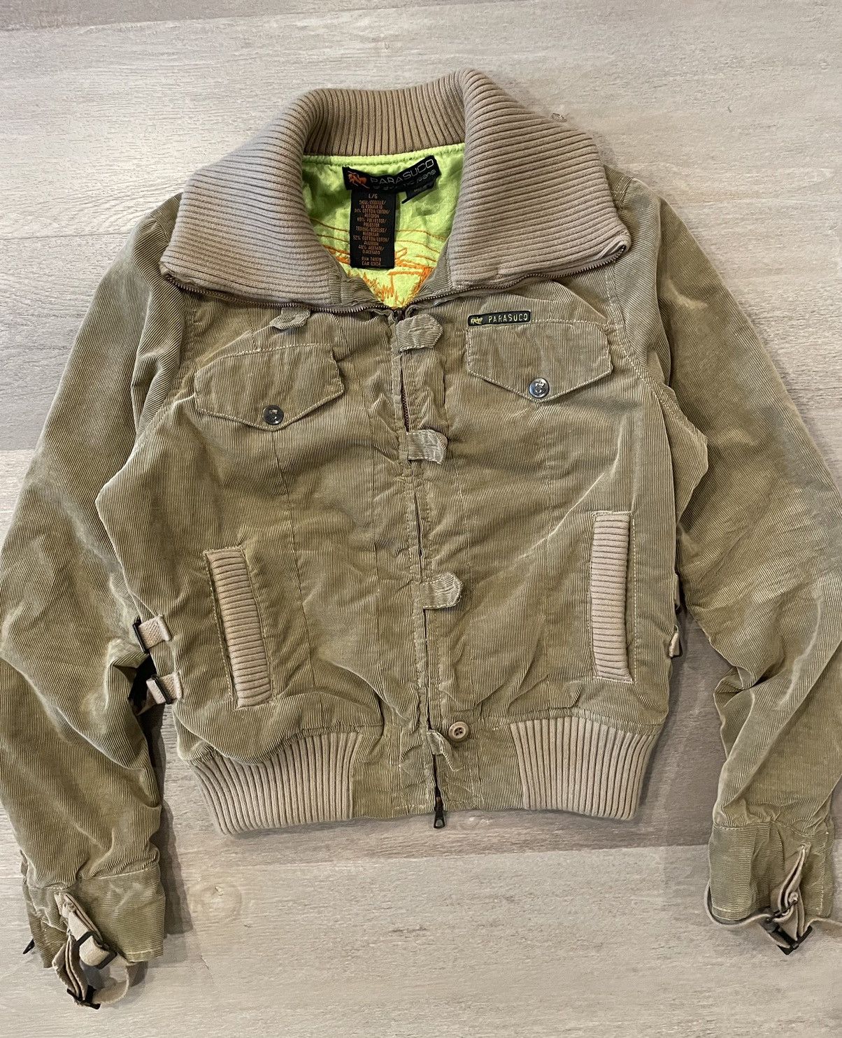 Parasuco Crazy Vintage Y2K Parasuco Heavyweight Bomber Flight Jacket Size US S / EU 44-46 / 1 - 2 Thumbnail