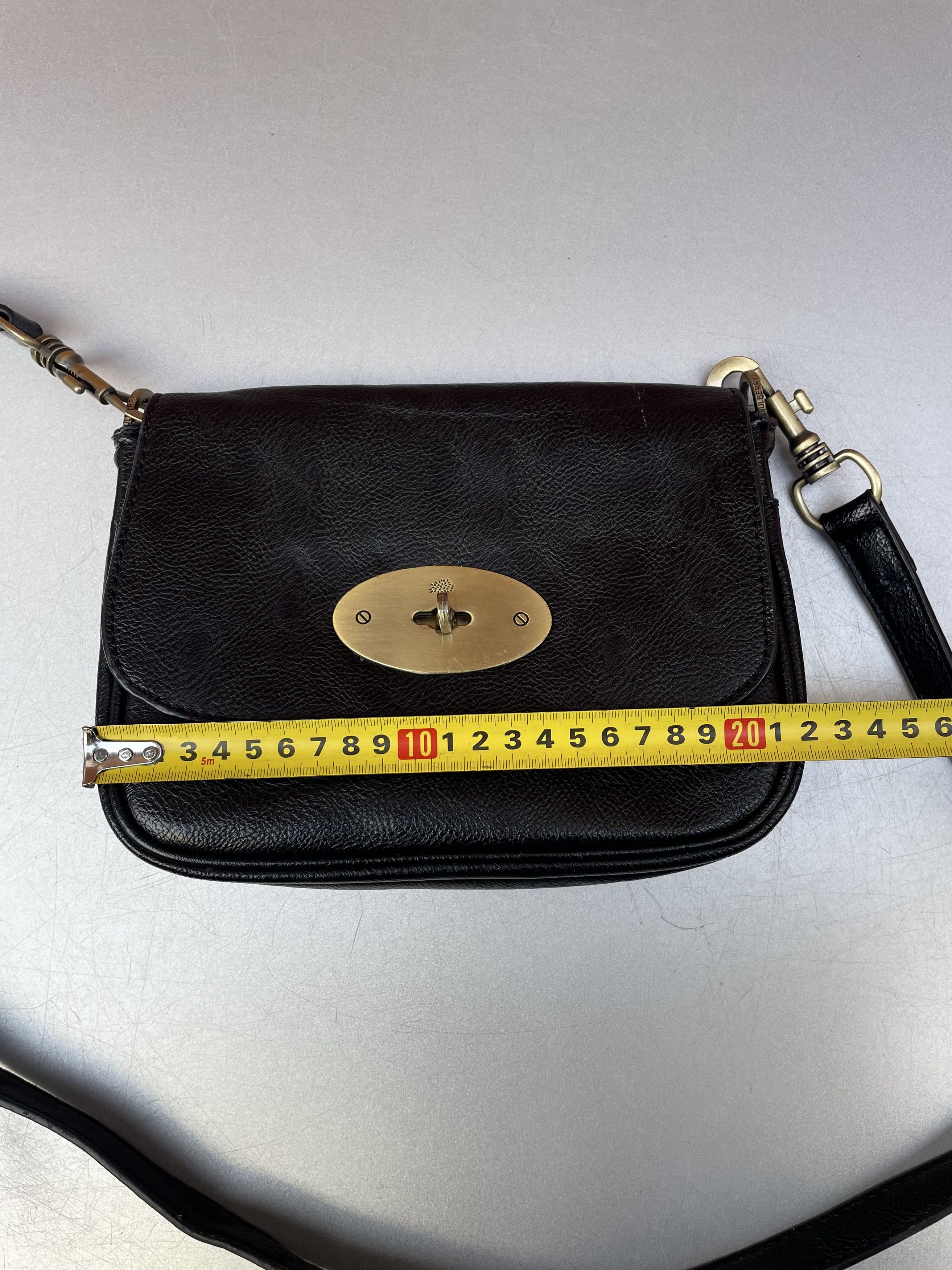 Mulberry Rare✅Mulberry Vintage Black Leather Shoulder Bag Crossbody Size ONE SIZE - 11 Thumbnail