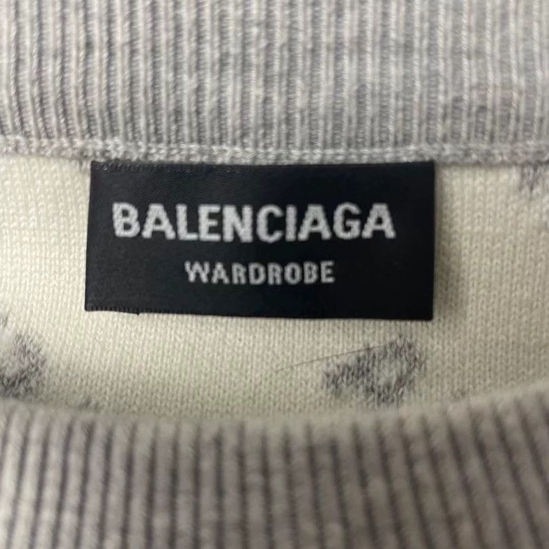 Balenciaga Balenciaga Logo Round Neck Long Sleeve Sweater-2505 Size US L / EU 52-54 / 3 - 3 Thumbnail