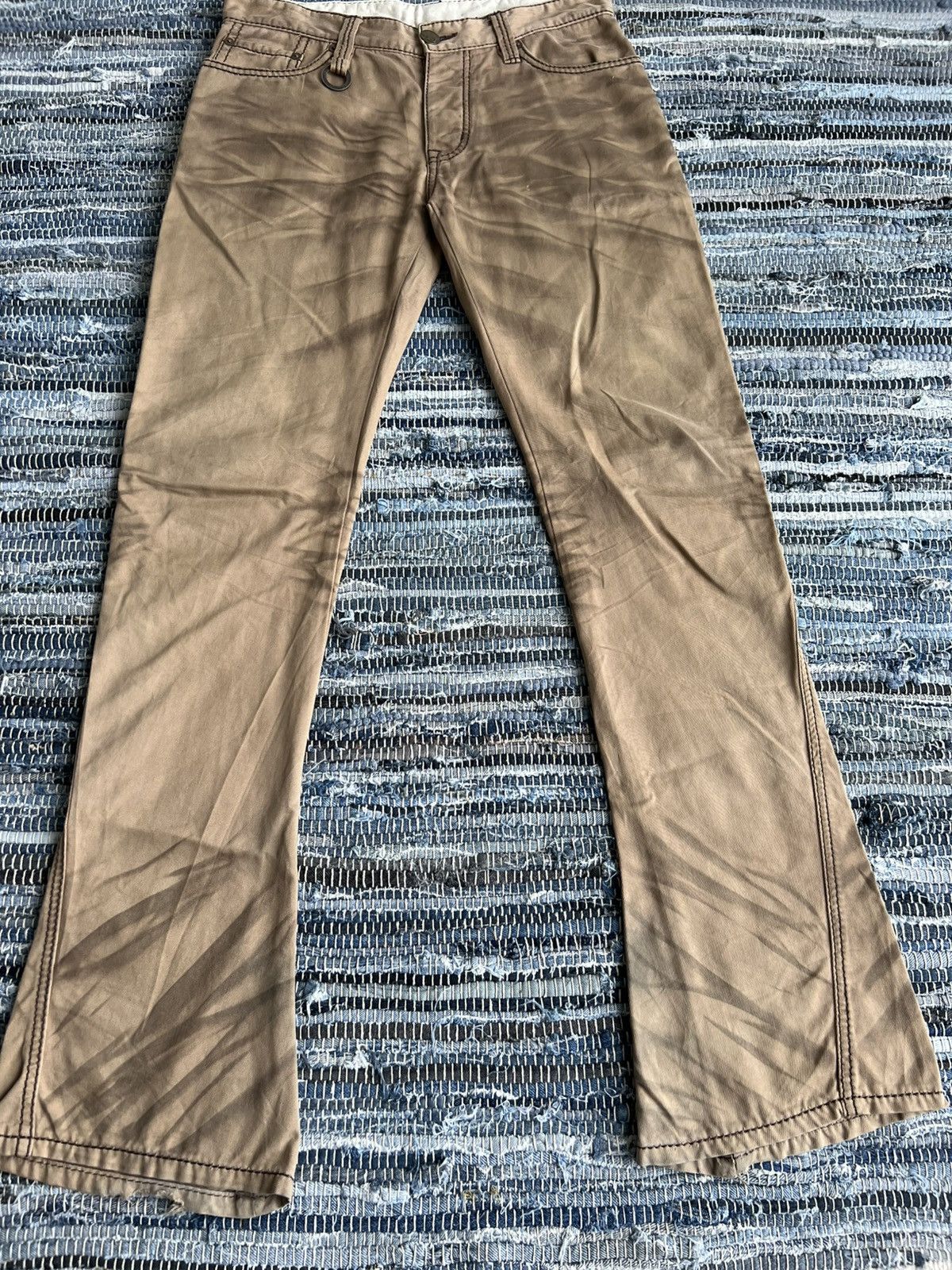 BUFFALO BOBS SUPER FLARE Y2K Buffalo Bobs Muddy Faded Boot Cut Pants Size US 31 - 4 Thumbnail
