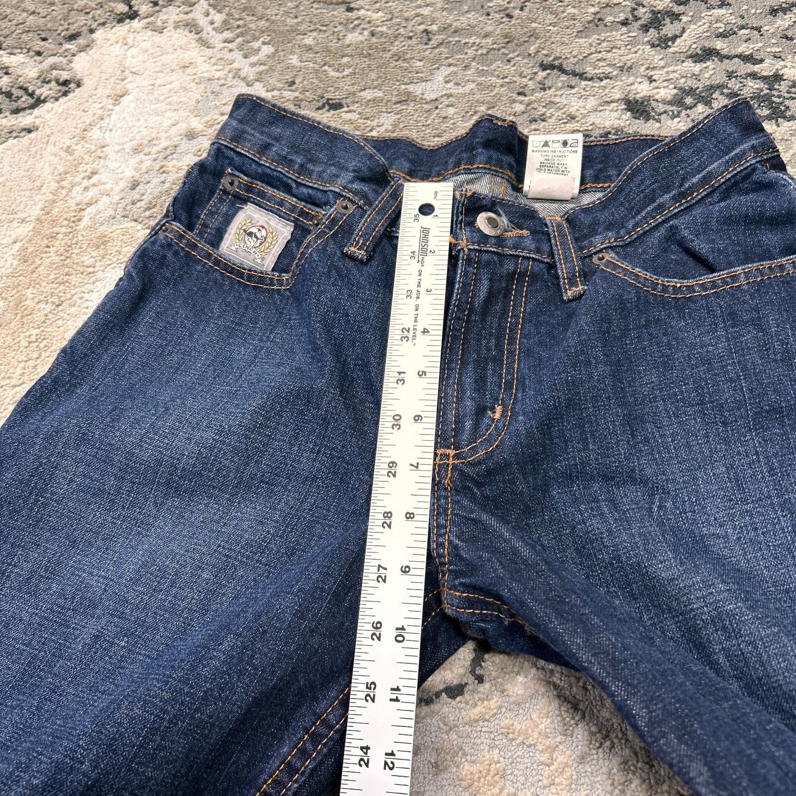 CINCH Cinch Miller Jeans Womens 29x32 Blue Denim Straight Leg Size 29" - 9 Thumbnail