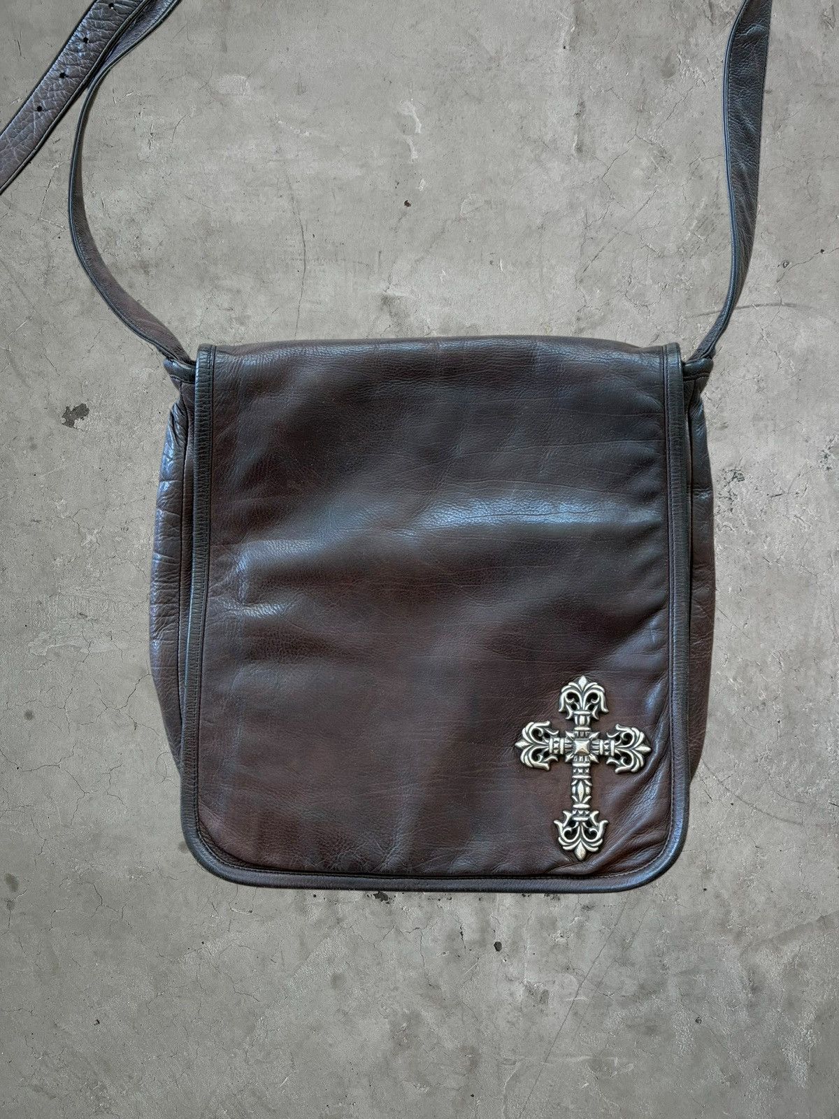 Chrome Hearts Chrome Hearts Filgree Leather Messenger Bag Size ONE SIZE - 3 Thumbnail