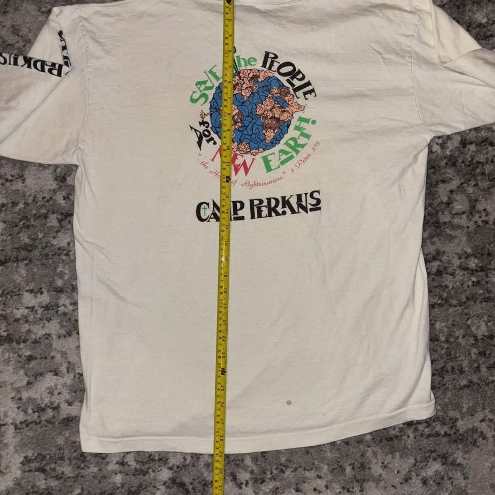 Vintage Vintage 90s Christian Camp Perkins Staff Henley Shirt Size US XL / EU 56 / 4 - 7 Thumbnail