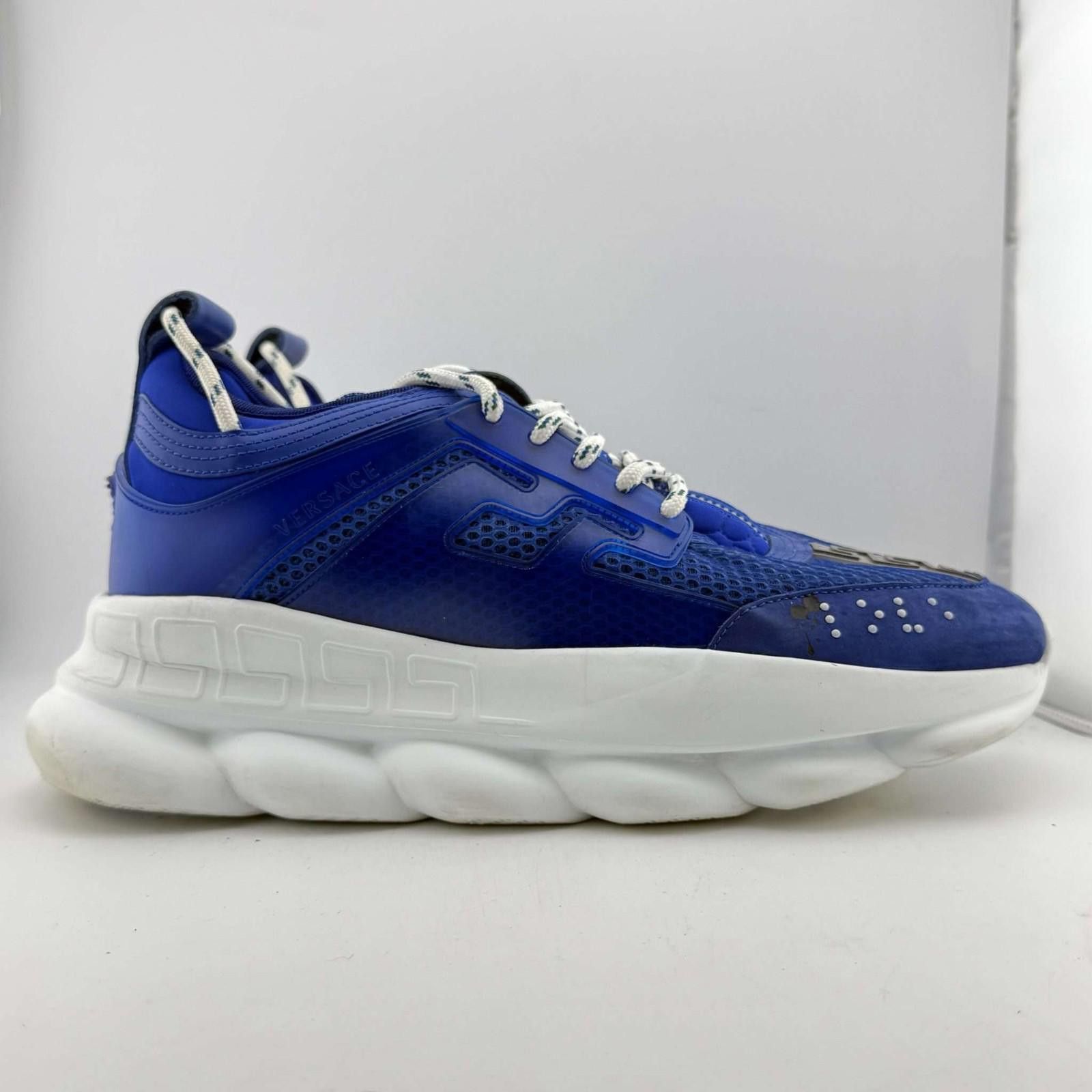 Versace Versace Chain Reaction Blue White 44EU Used No Box Size US 11 / EU 44 - 4 Thumbnail