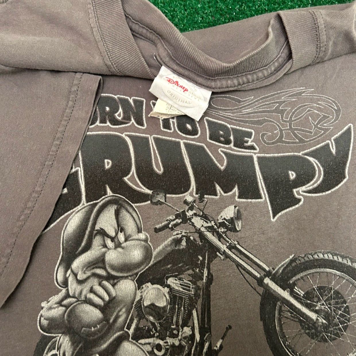 Disney VINTAGE Disney Born To Be Grumpy Biker Cartoon Parody Shirt Mens XL Gray 90s Y2K Grunge Hip Hop Punk Cartoon VTG Shirt Mens XL Grumpy Disney Size US XL / EU 56 / 4 - 2 Thumbnail