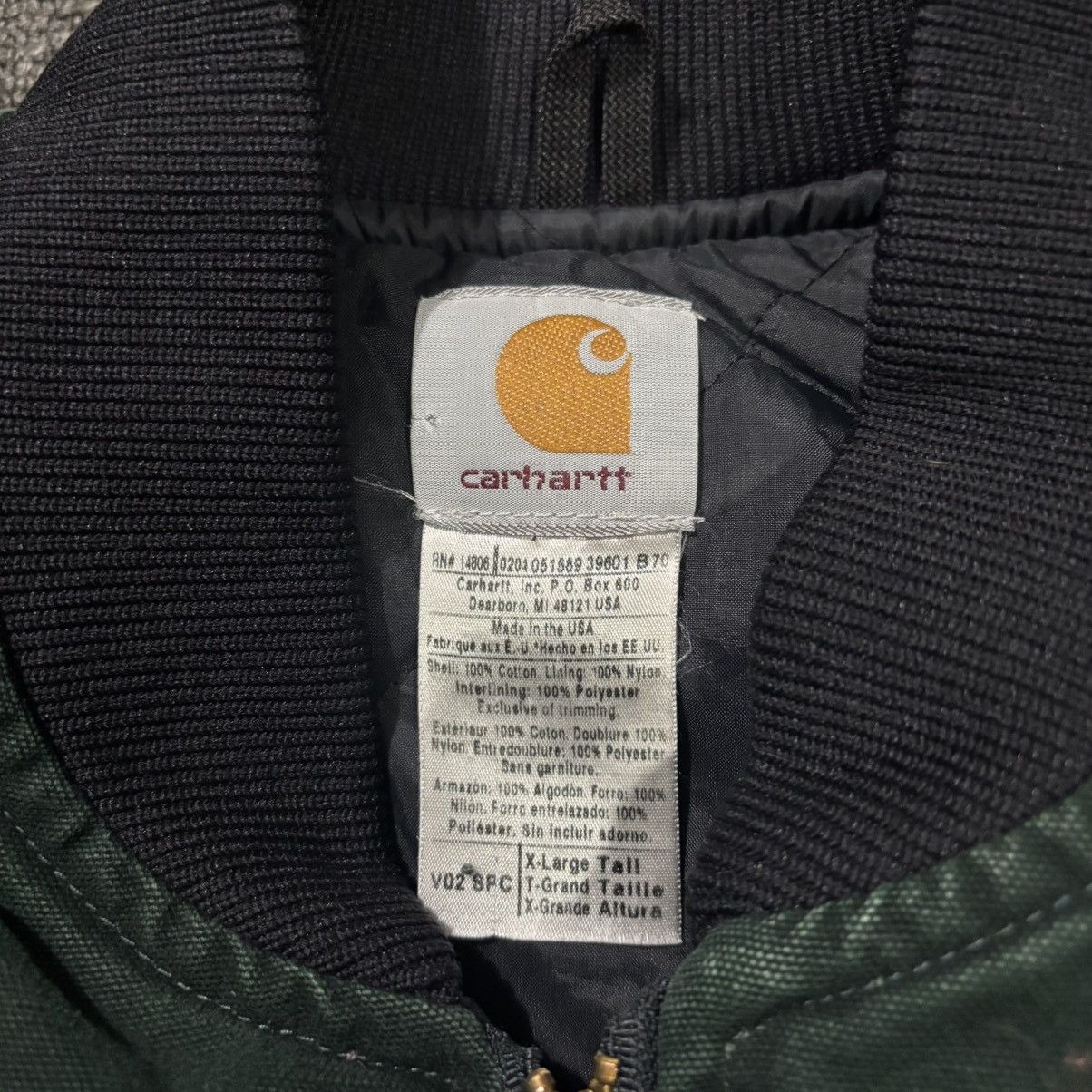 Carhartt Vintage Carhartt Vest Spruce Green Quilted XL V02 SPC 90s Size US XL / EU 56 / 4 - 6 Thumbnail