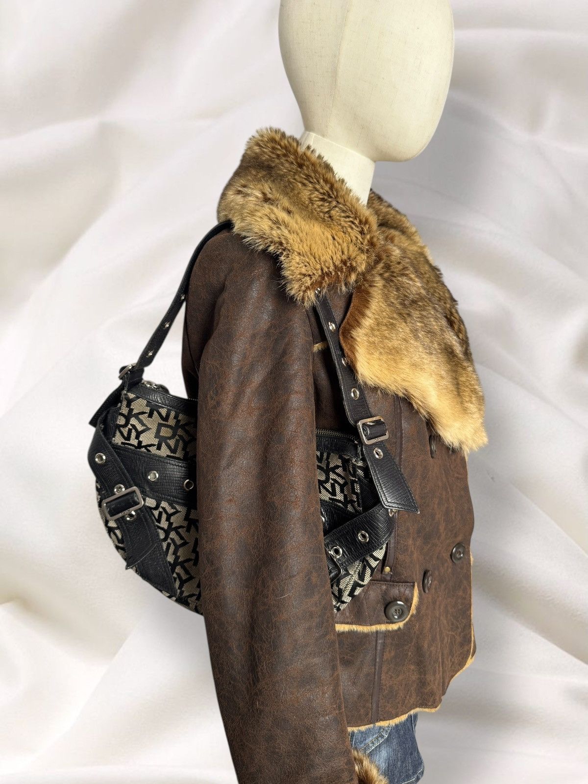 Japanese Brand Orsay Y2K Boho Vintage Faux Fur Sheepskin Style Coat Jacket Size M / US 6-8 / IT 42-44 - 3 Thumbnail