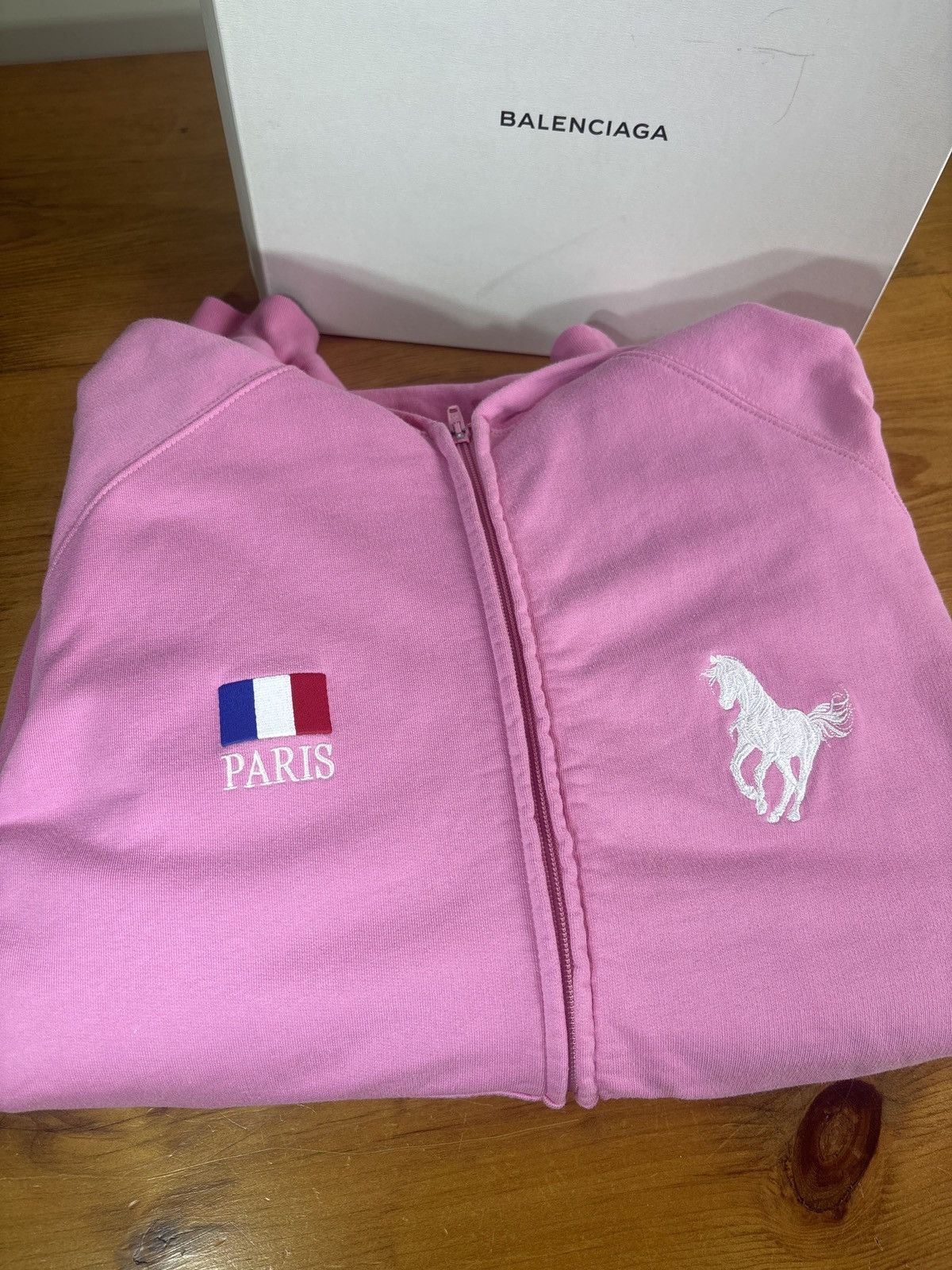 BALENCIAGA 22AW Polo Zip-up Hoodie サイズ2 Balenciaga Polo Hoodie | Balenciaga 22 Polo Zip-Up Hoodie