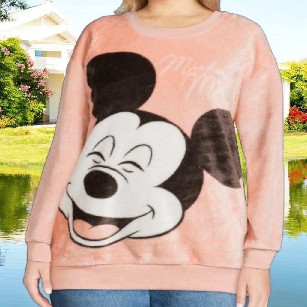 Disney Disney Mickey Mouse Super Soft Woobie Sweatshirt Sz XXL 2XL Size XL / US 12-14 / IT 48-50 - 1 Thumbnail
