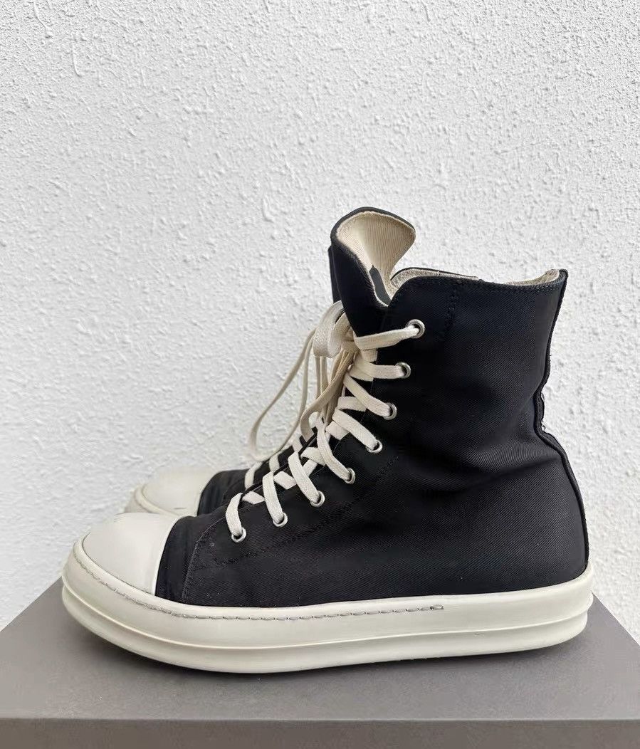 Rick Owens Rick Owens DRKSHDW mismatched lettering high-top sneakers Size US 8.5 / EU 41-42 - 2 Thumbnail