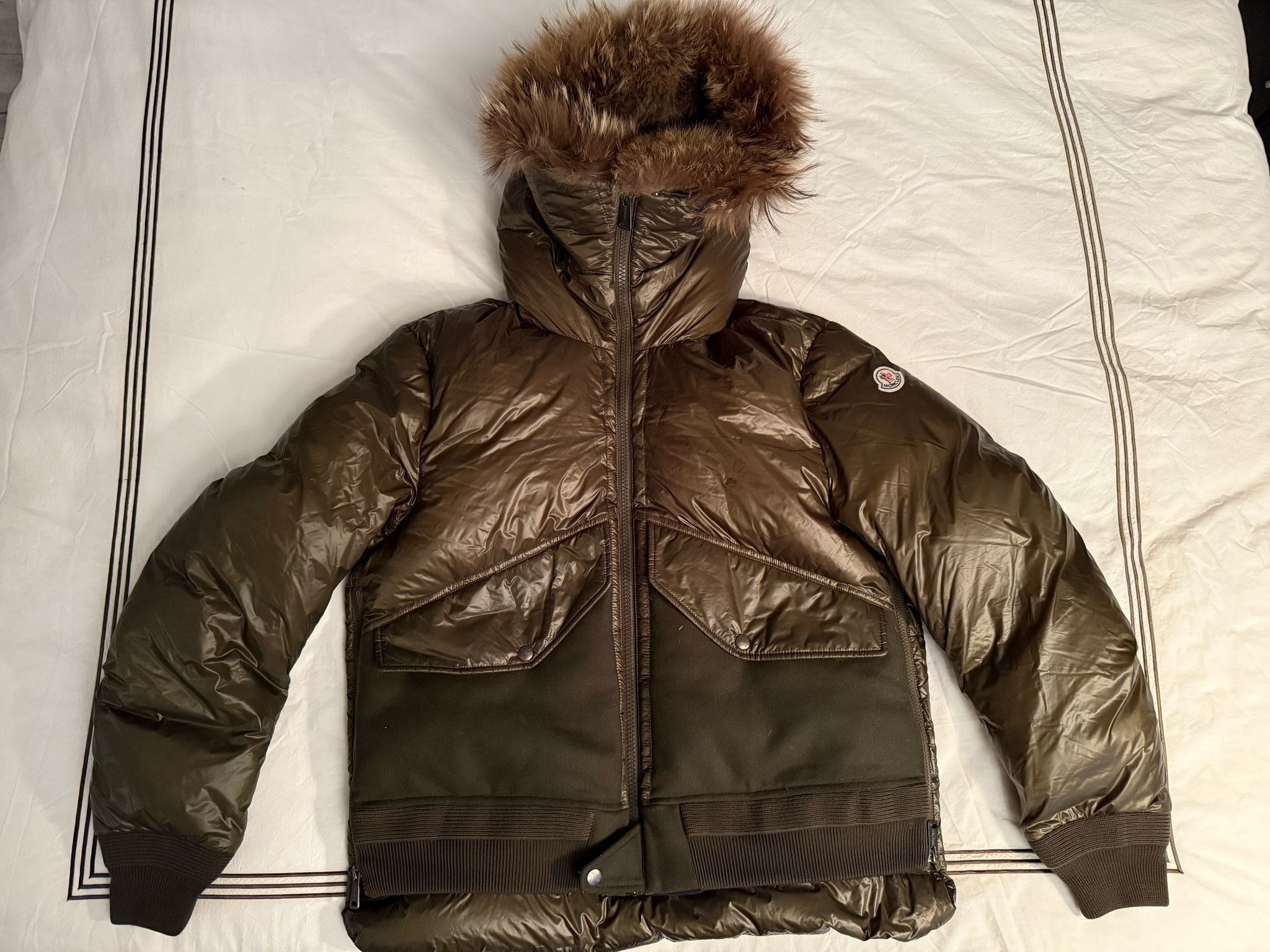 Moncler Hooded Down Jacket Coat Size US L / EU 52-54 / 3 - 9 Thumbnail