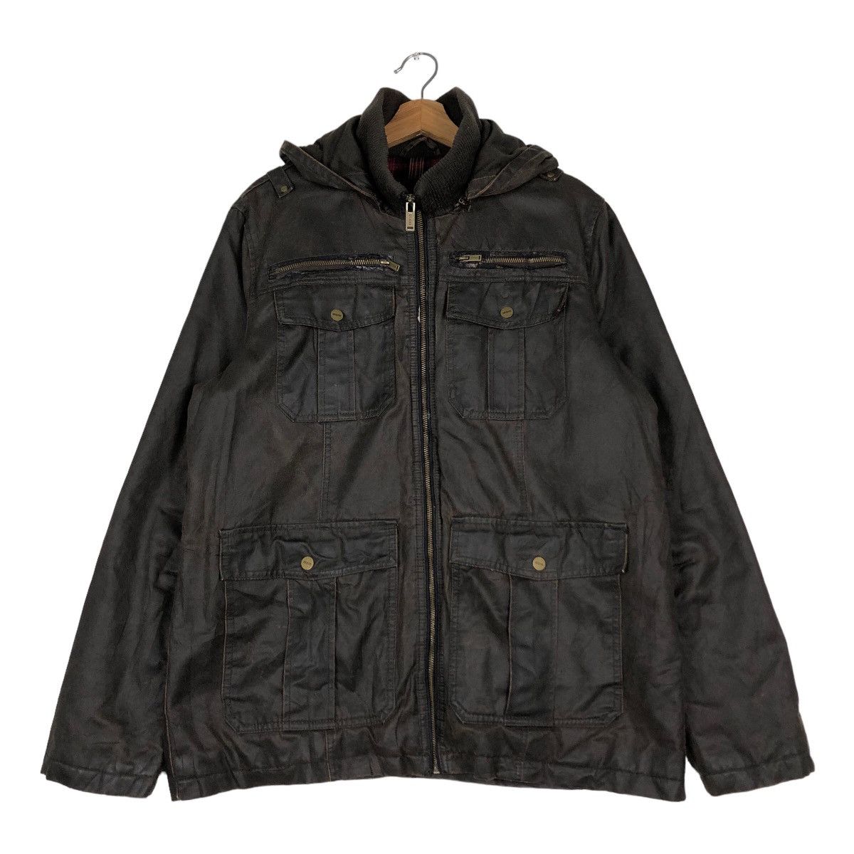 Japanese Brand 🔥Vintage Chore Jacket Guess Blanket Lining Tartan Design Size US L / EU 52-54 / 3 - 1 Thumbnail