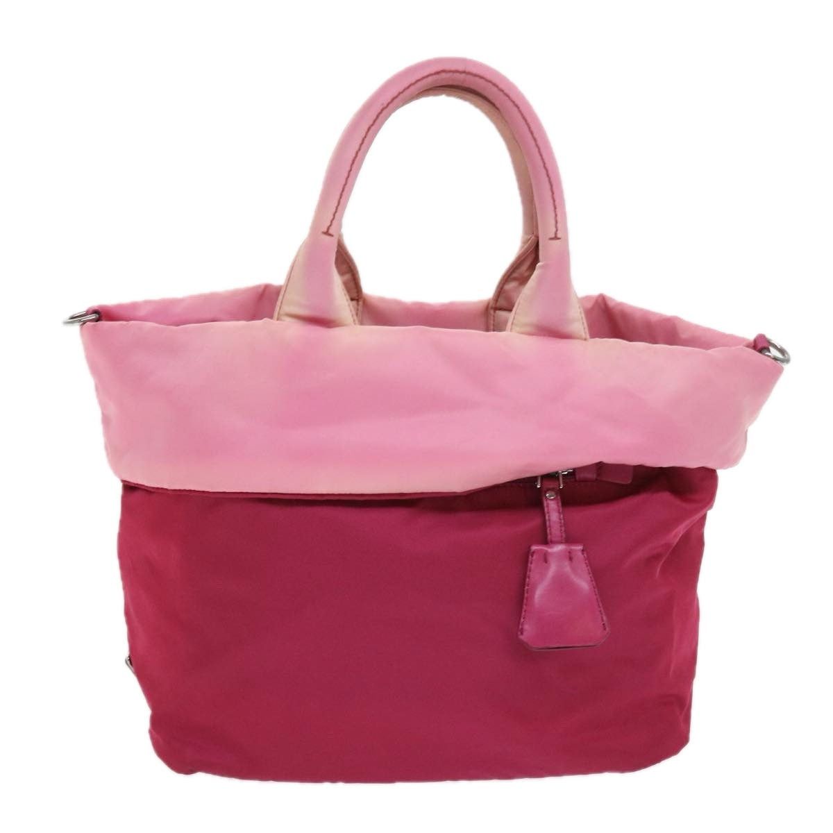 Prada PRADA Hand Bag Nylon Pink Size ONE SIZE - 13 Thumbnail