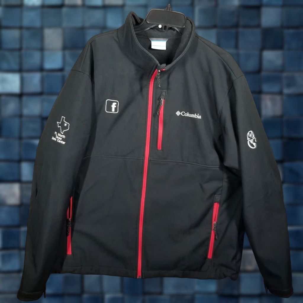 Vintage Columbia Ascender Jacket XL Softshell Water Resistant Rain Coat Nerd Facebook X Columbia Coar Texas Size US XL / EU 56 / 4 - 1 Thumbnail