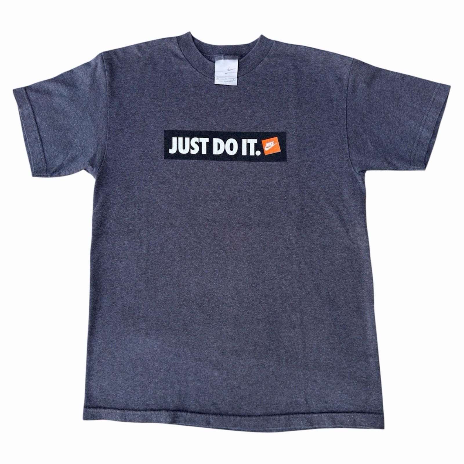 Nike Y2K Nike Spell Out Just Do It Box Logo Gray Sz Medium 19x27 Size US M / EU 48-50 / 2 - 1 Thumbnail