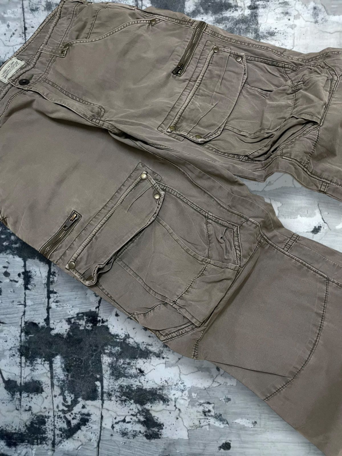 Avirex Vintage Designer Avirex Flight Garment Cargo Tactical Pant Size US 33 - 7 Thumbnail