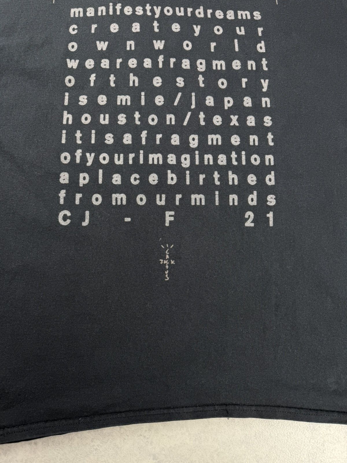 Travis Scott Travis Scott Cactus Jack x Fragment 2021 T Shirt Black Size US XL / EU 56 / 4 - 10 Thumbnail
