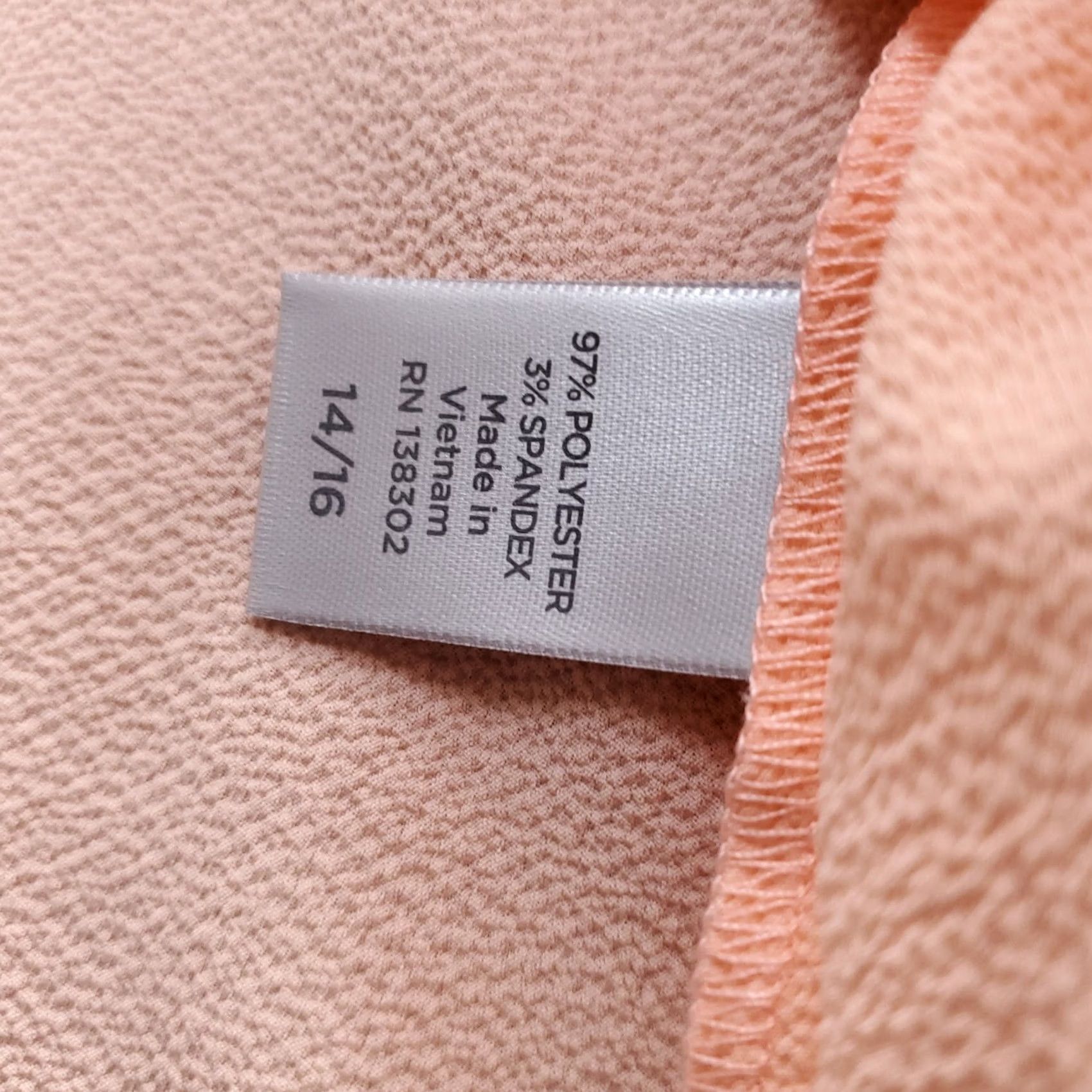 Avenue Avenue Womens Blouse Orange 14/16 Stretch Pullover Round Neck 3/4 Sleeve Lightweight Casual Shirt Size XL / US 12-14 / IT 48-50 - 7 Thumbnail
