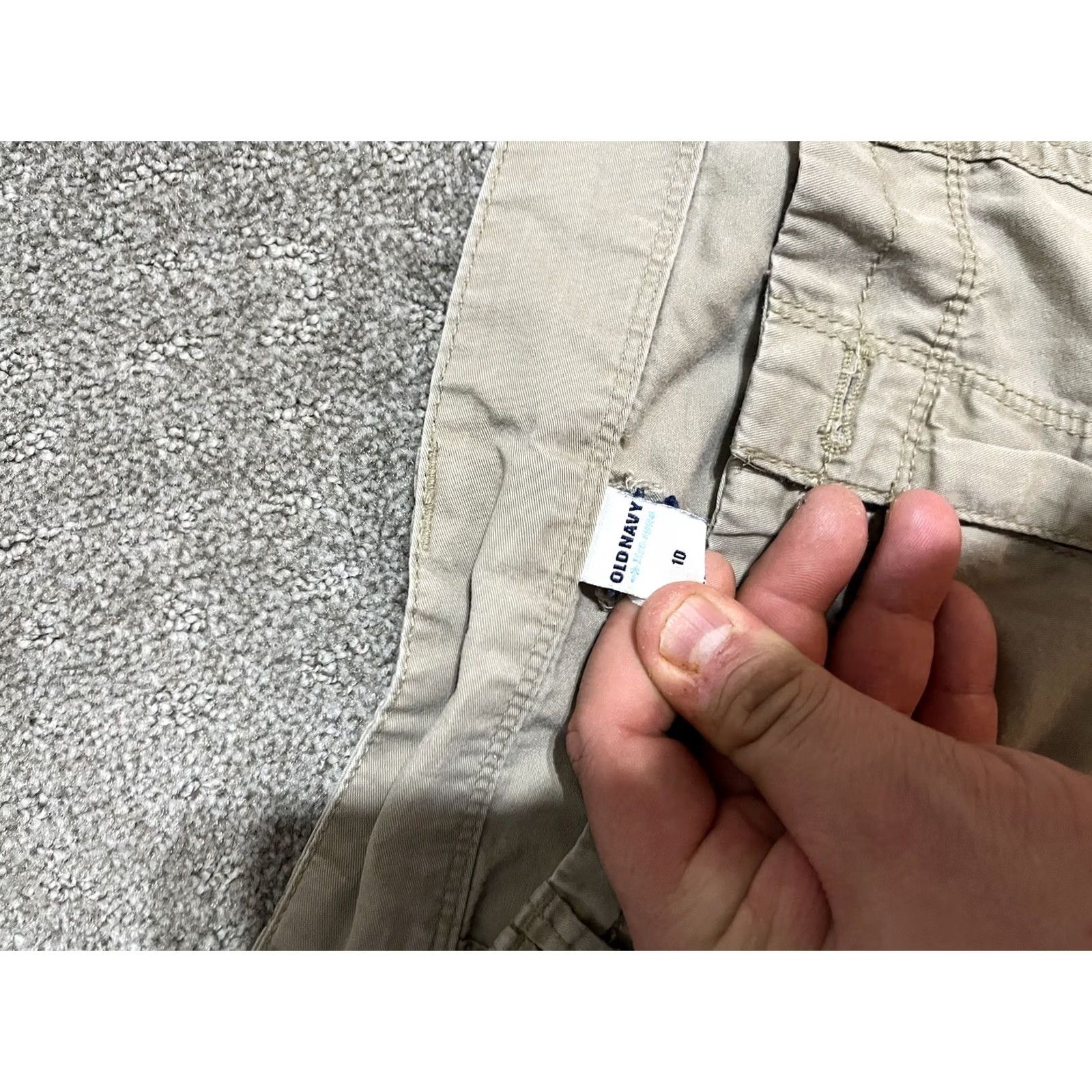 Old Navy Old Navy Y2K Low Rise Shorts Size 10 Beige Women Size 32" / US 10 / IT 46 - 3 Thumbnail