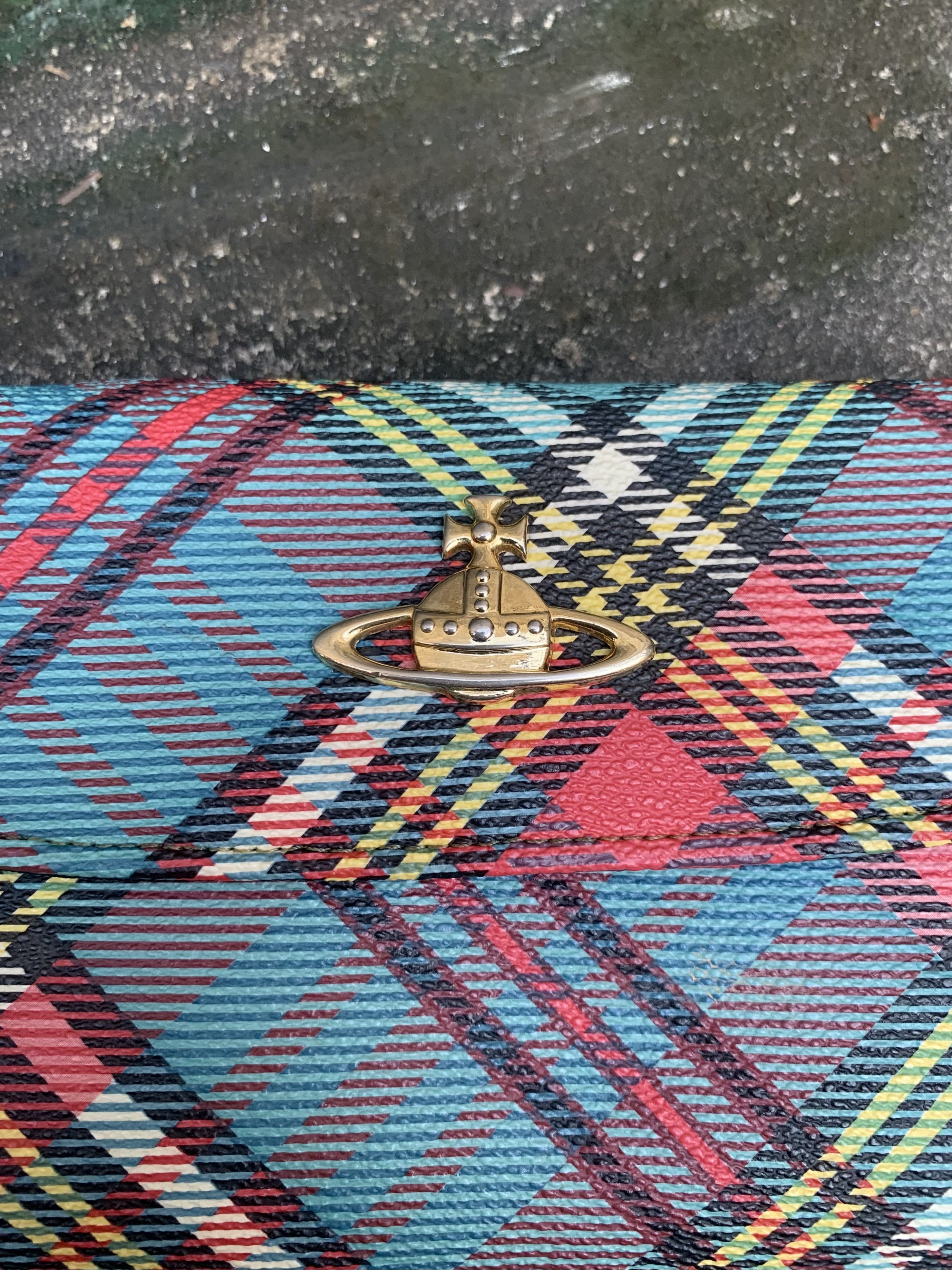 Vivienne Westwood Vivienne Westwood London Tartan Plaid Leather Long Wallet Size ONE SIZE - 10 Thumbnail