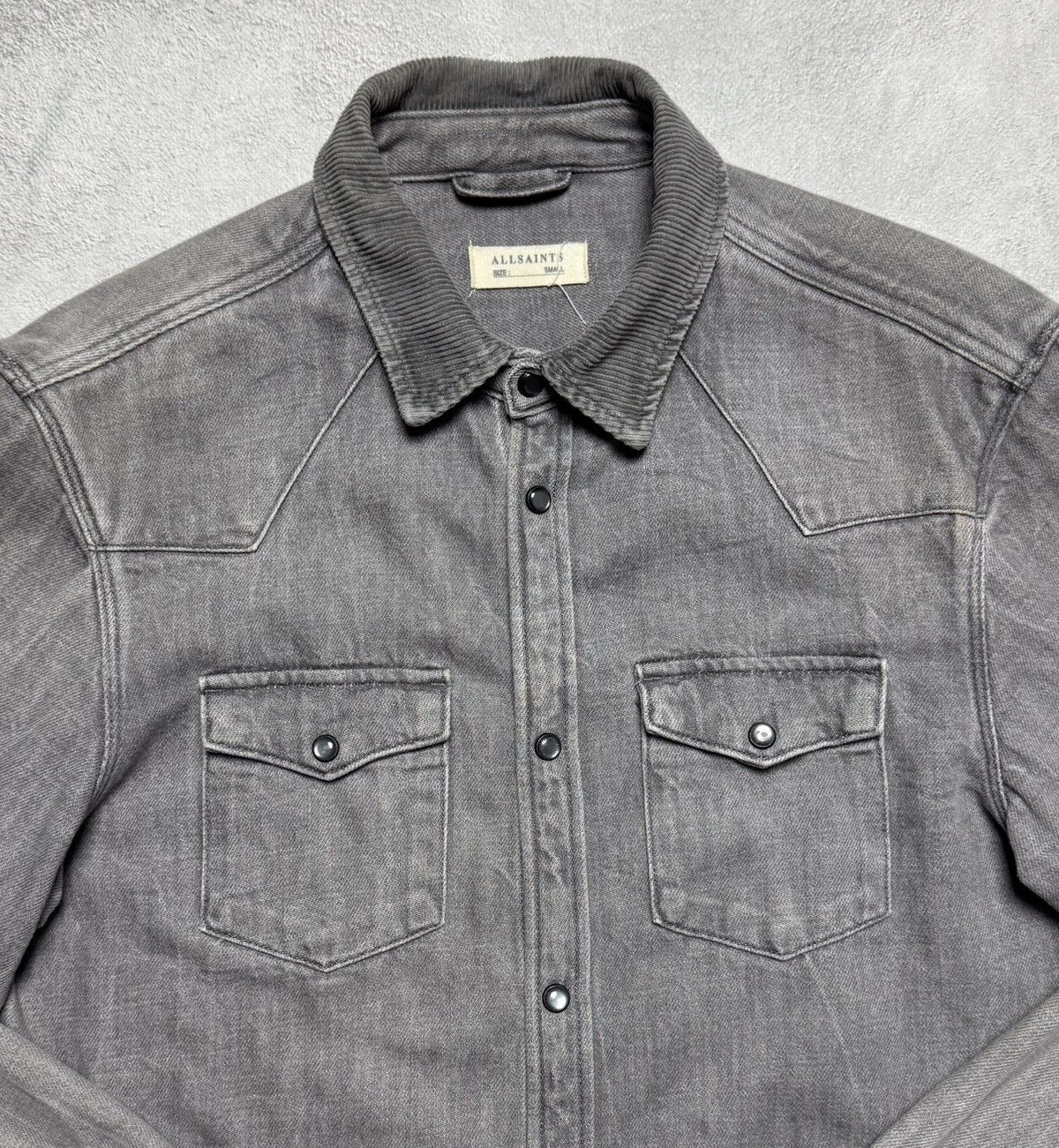 Allsaints AllSaints Glazer LS Button Up Long Sleeve Shirt Overshirt Size US S / EU 44-46 / 1 - 5 Thumbnail