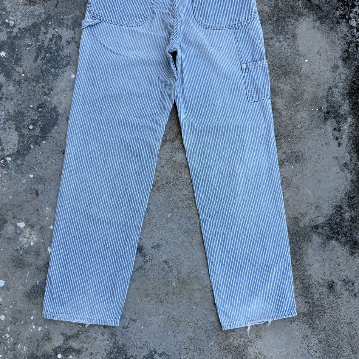 Edwin VINTAGE EDWIN HICKORY STRIPE SUSPENDER DENIM CARGO PANTS Size US 32 / EU 48 - 12 Thumbnail