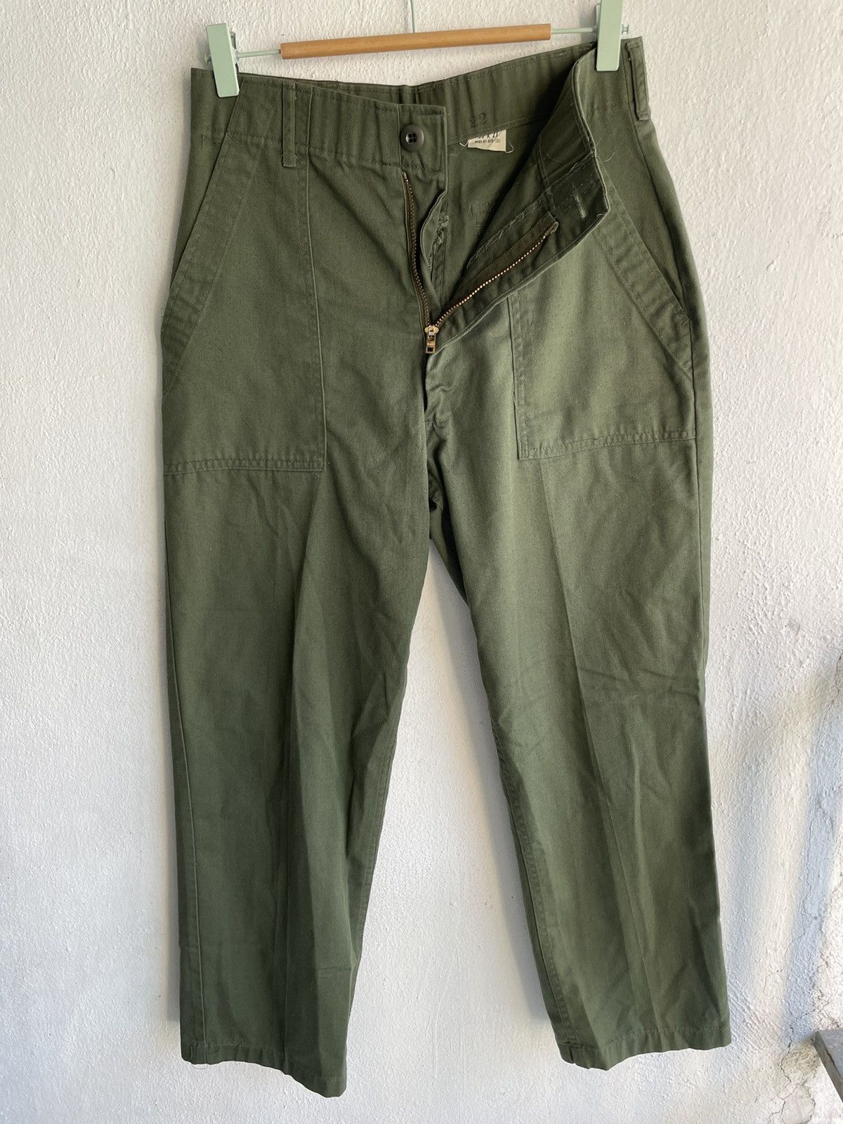 Orslow RIP🔥70s 0G 507 Vietnam Fatigue Trousers Pants Green 30X27 Size US 29 - 11 Thumbnail