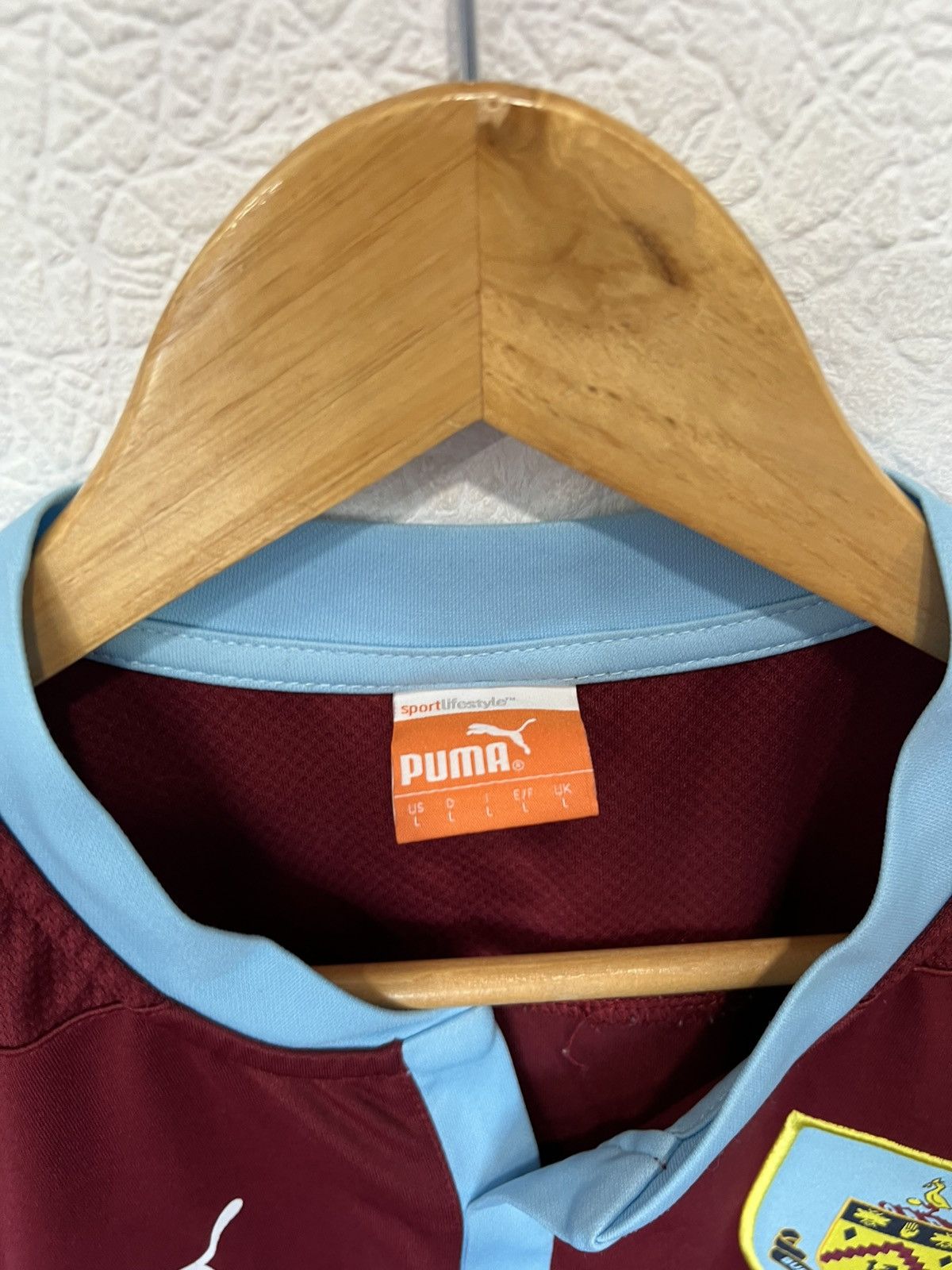 Puma Puma Burnley 2014/2015 Home Kit Soccer Jersey Football Shirt Size US L / EU 52-54 / 3 - 7 Thumbnail