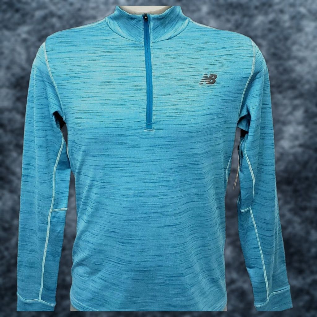 New Balance New Balance Athletic Shirt Mens Medium MT91121 BLF Anticipate 2.0 1/4 Zip Blue Size US M / EU 48-50 / 2 - 1 Thumbnail
