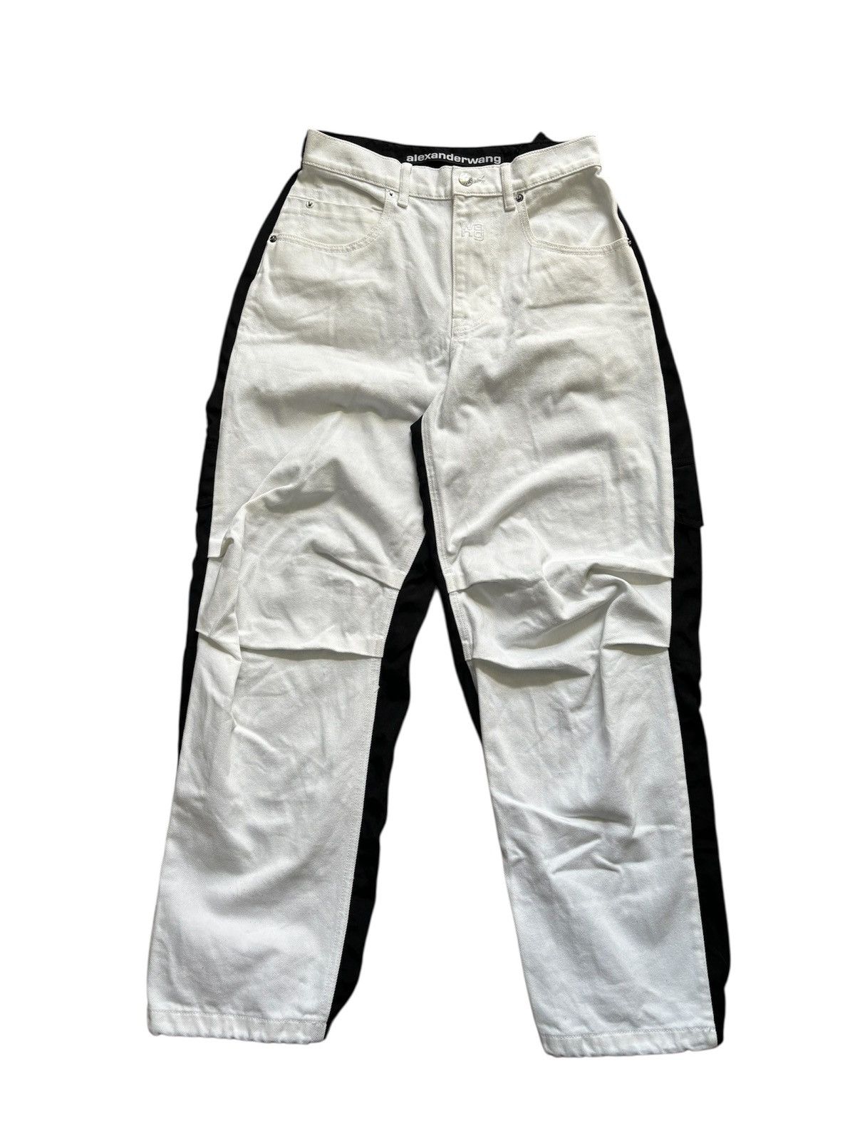 Alexander Wang Alexander Wang Pack Mix Hybrid Cargo Wide Denim Size 28" / US 6 / IT 42 - 4 Thumbnail