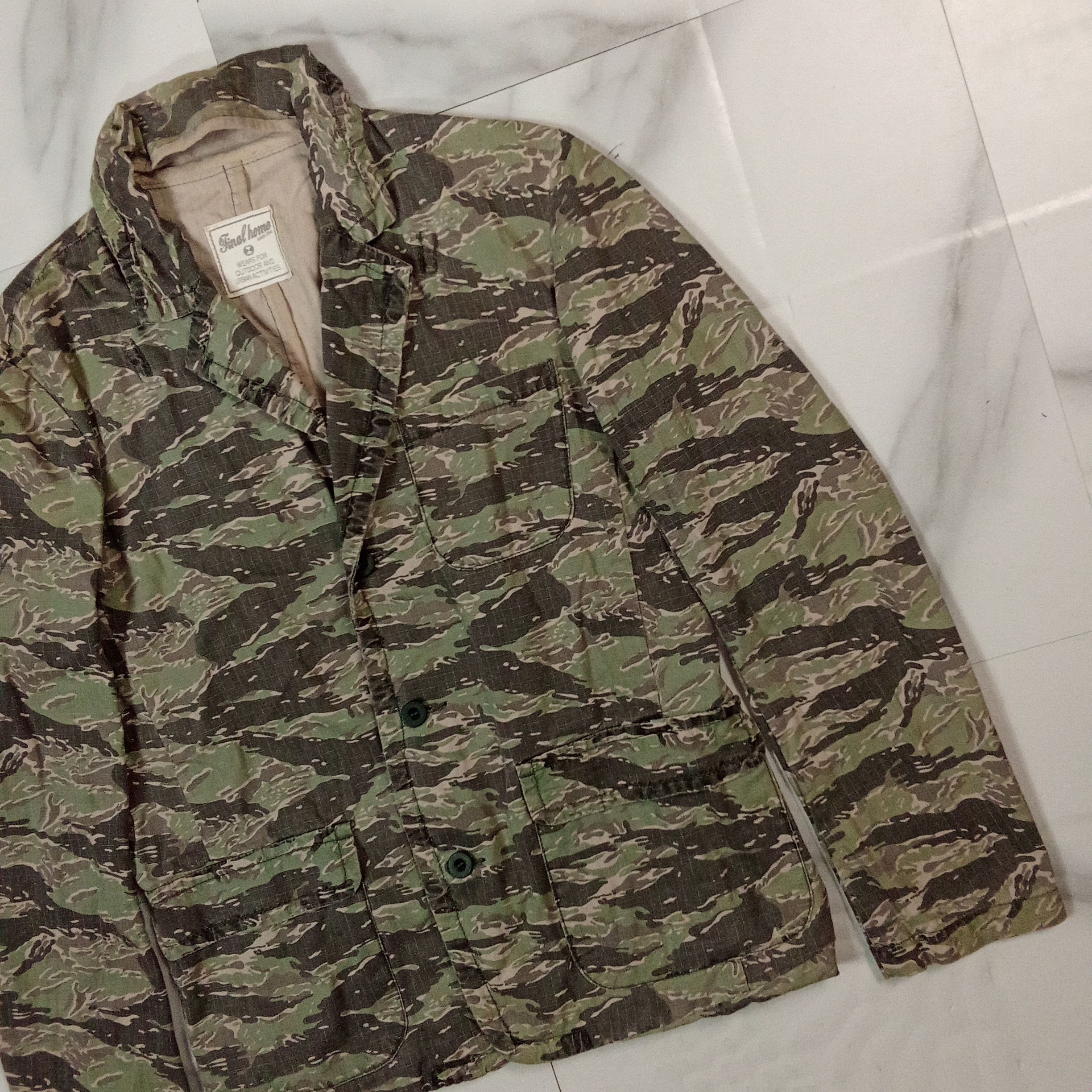 Final Home Final Home - Issey Miyake - Tiger Camo Jacket Size US S / EU 44-46 / 1 - 2 Thumbnail