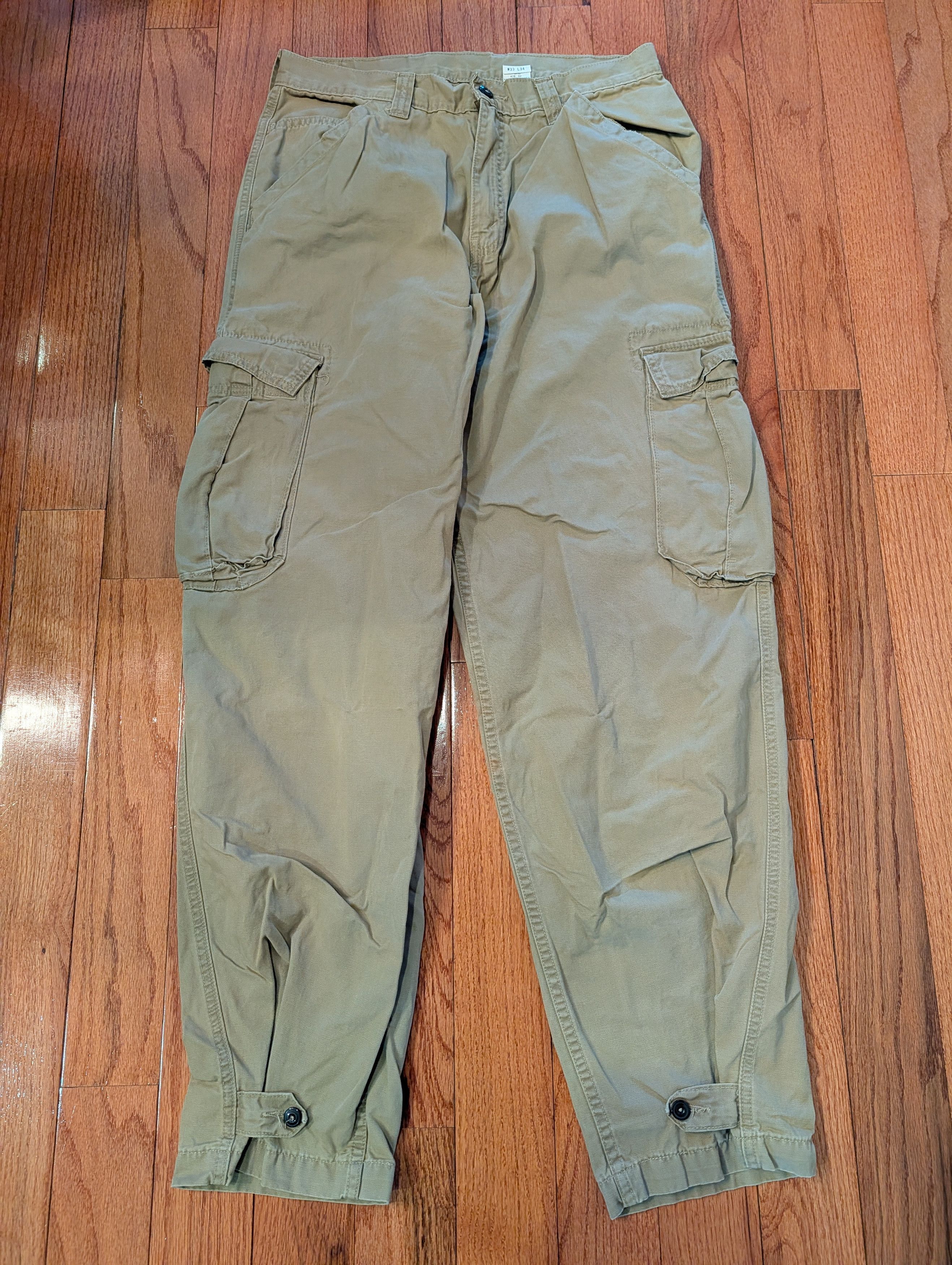 Levi's Levi’s 541 Athletic Taper Cargo Pants Khaki Tan Men’s 33x34 Size US 33 - 4 Thumbnail