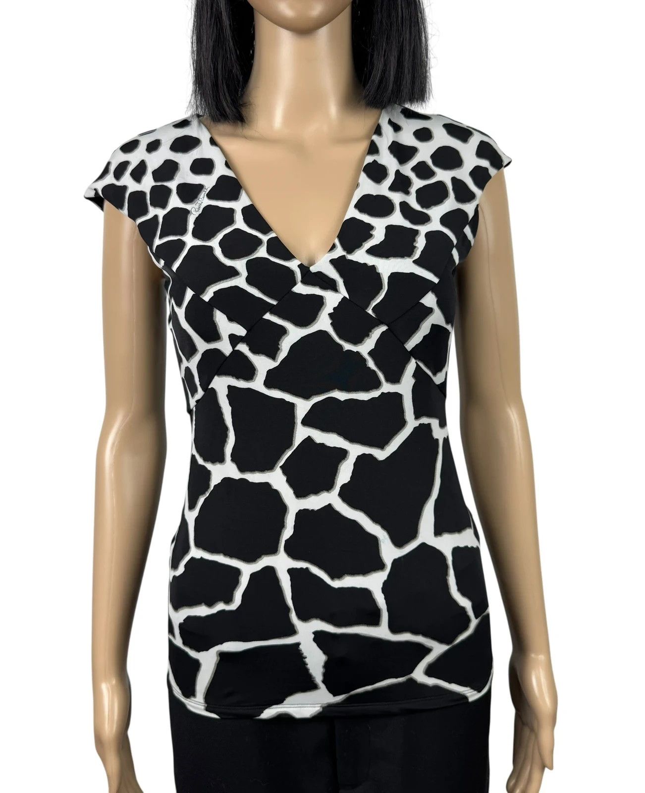 Roberto Cavalli Roberto Cavalli Sleeveless Blouse Printed size 38 Size XS / US 0-2 / IT 36-38 - 2 Thumbnail