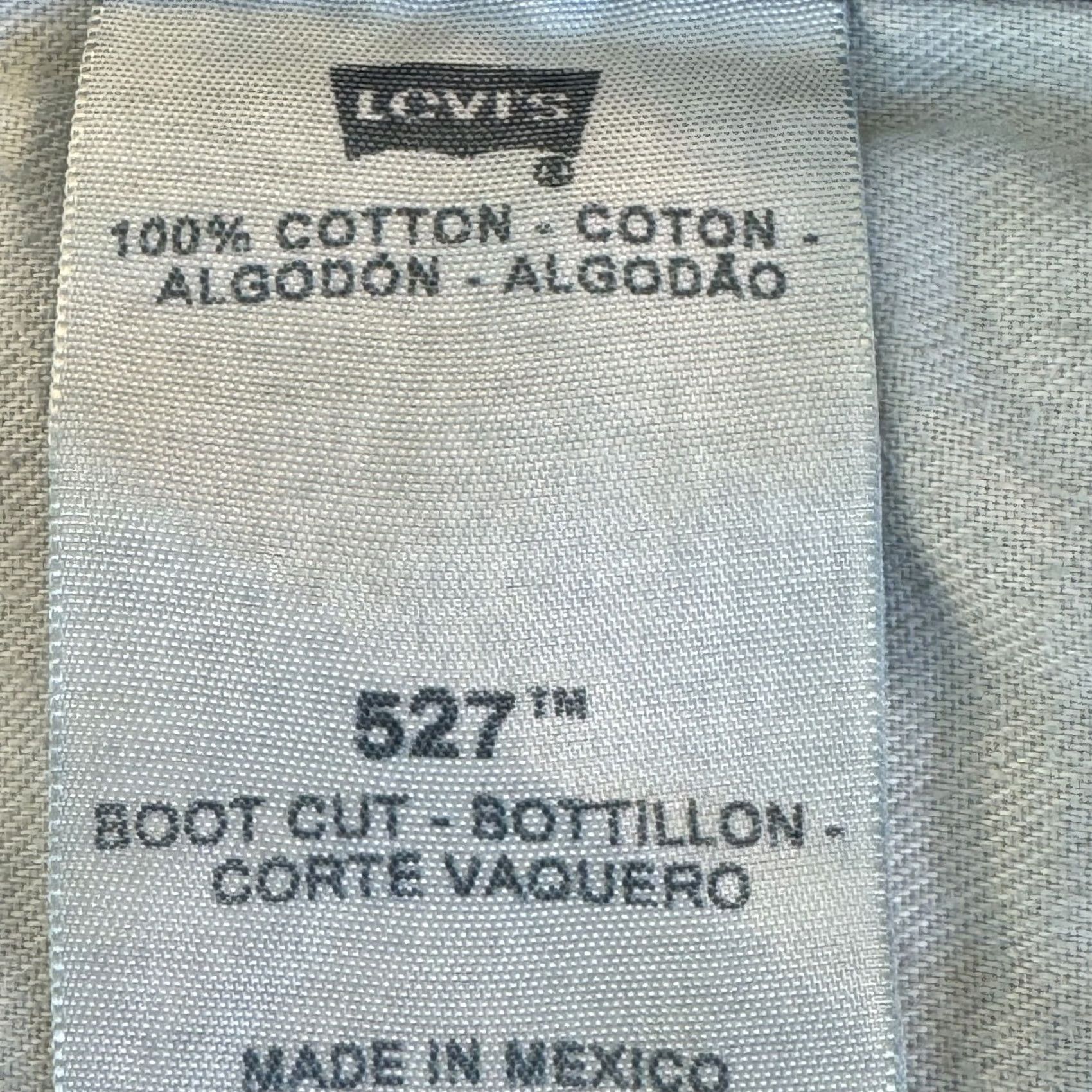 Levi's Levi's 527 Jeans 40 X 32 Blue Denim Mid-Rise Bootcut Mens Regular Size 40 Inseam 32 Cotton Denim Blue Jeans Size US 40 / EU 56 - 4 Thumbnail