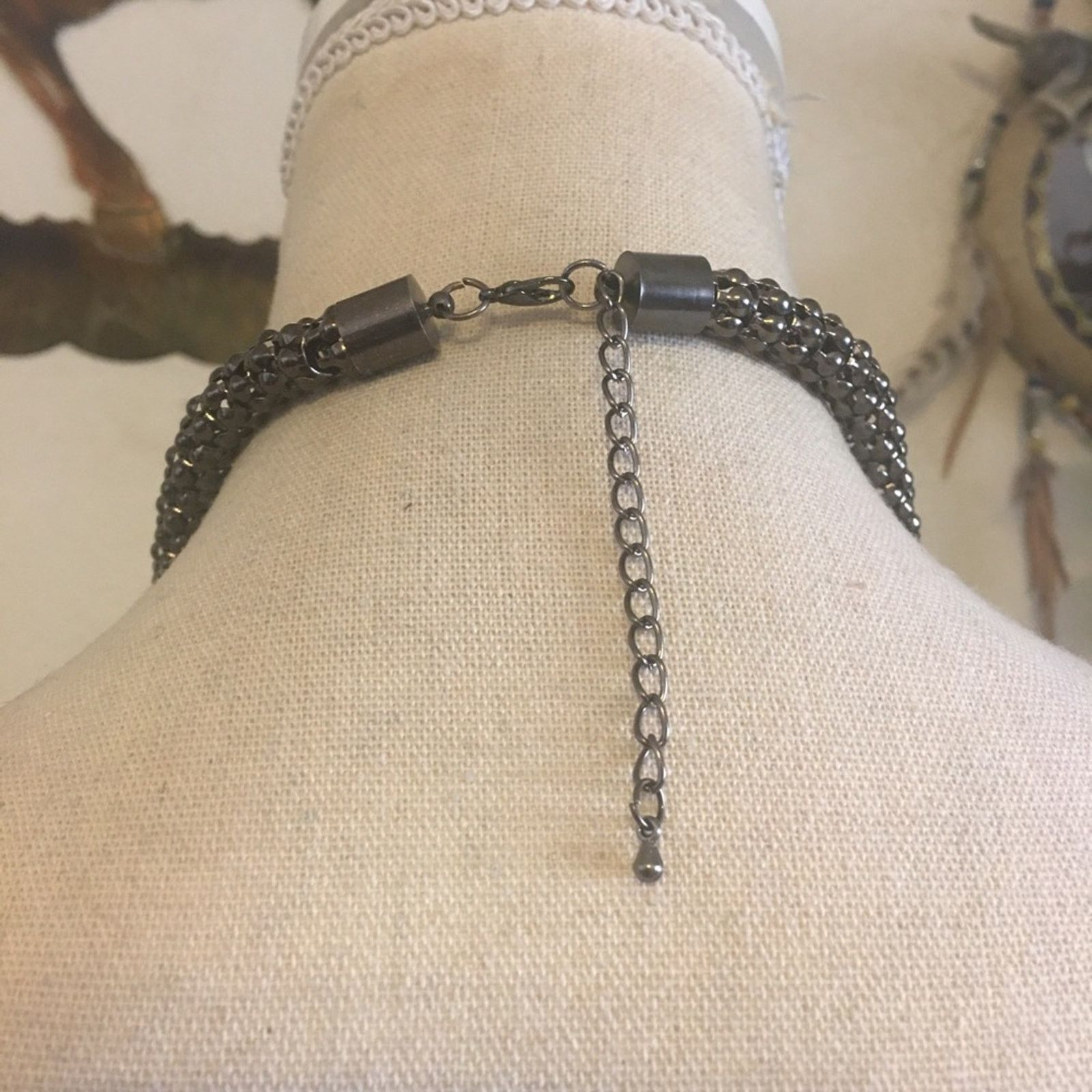Jewelry Chrome tone mesh multi strand elegant necklace Size ONE SIZE - 5 Thumbnail