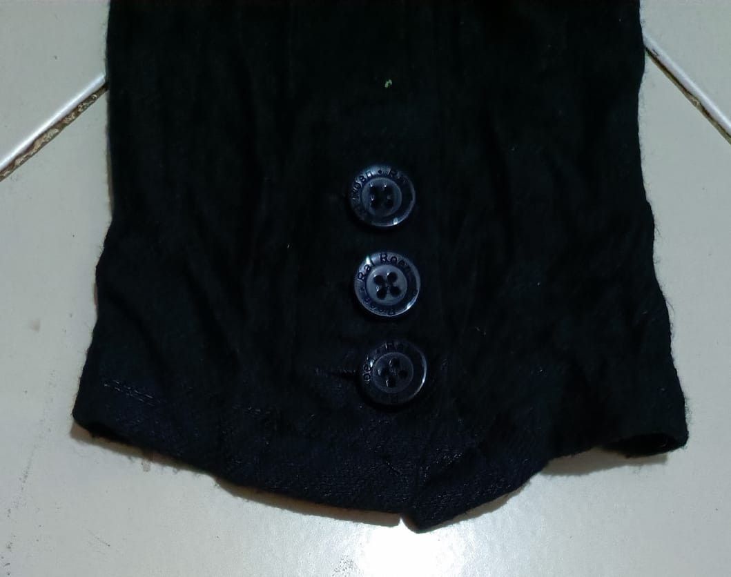 Roen Rat Roen Swarovski Skull Double Layer Soft Cardigan Size US L / EU 52-54 / 3 - 5 Thumbnail