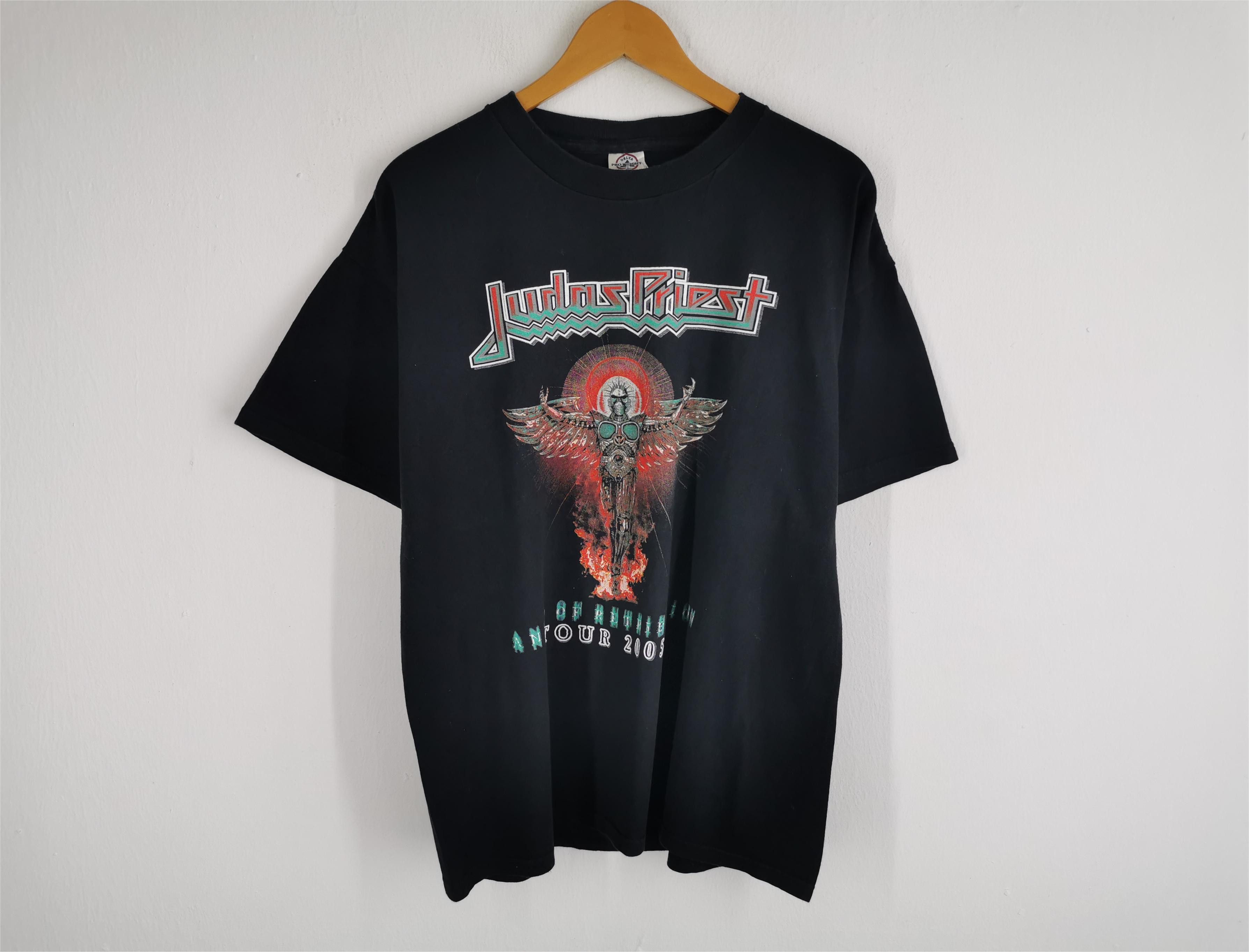 Band Tees Judas Priest Angel Of Retribution Tour 2005 Tee Made In USA Size US M / EU 48-50 / 2 - 1 Thumbnail