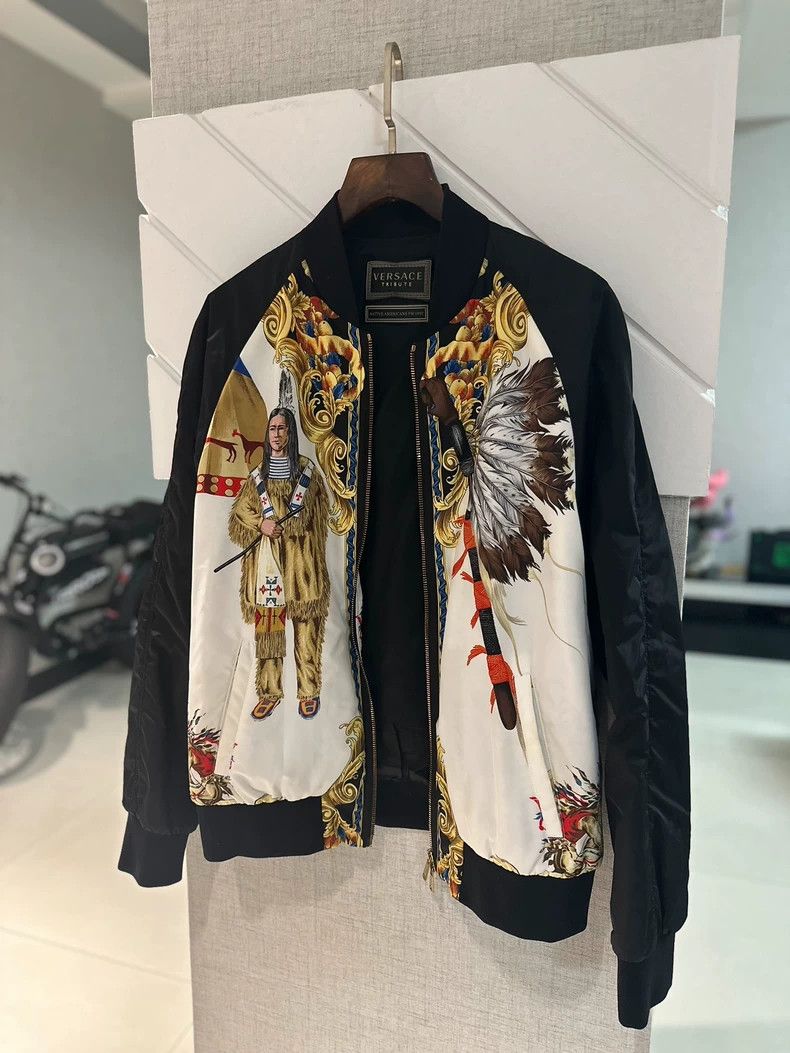 Versace Versace Spring and autumn thin jackets Size L / US 10 / IT 46 - 1 Thumbnail