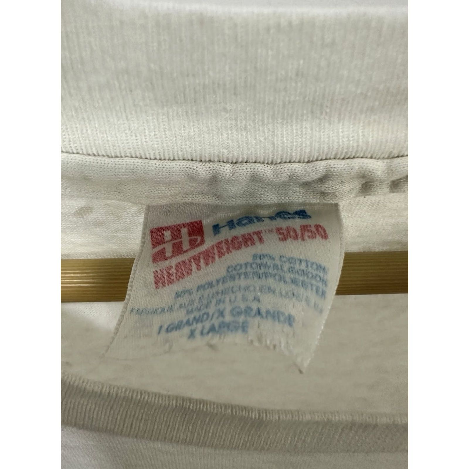 Hanes VTG 90s Some People Are Just Too White Paper Thin Burnout Worn T-Shirt XL Men White Hanes Shirt Mens XL White Burnout Paper Thin 90s Size US XL / EU 56 / 4 - 4 Thumbnail