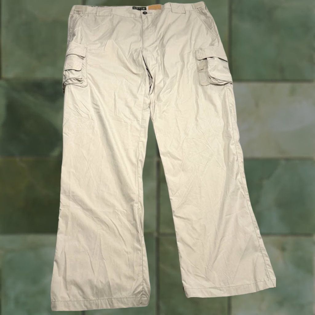 Orvis Orvis Pants Men’s Tech 14 Pocket Sz 42x34 Cargo Solid Beige Nylon Spandex NWT 39 Size US 42 / EU 58 - 1 Thumbnail