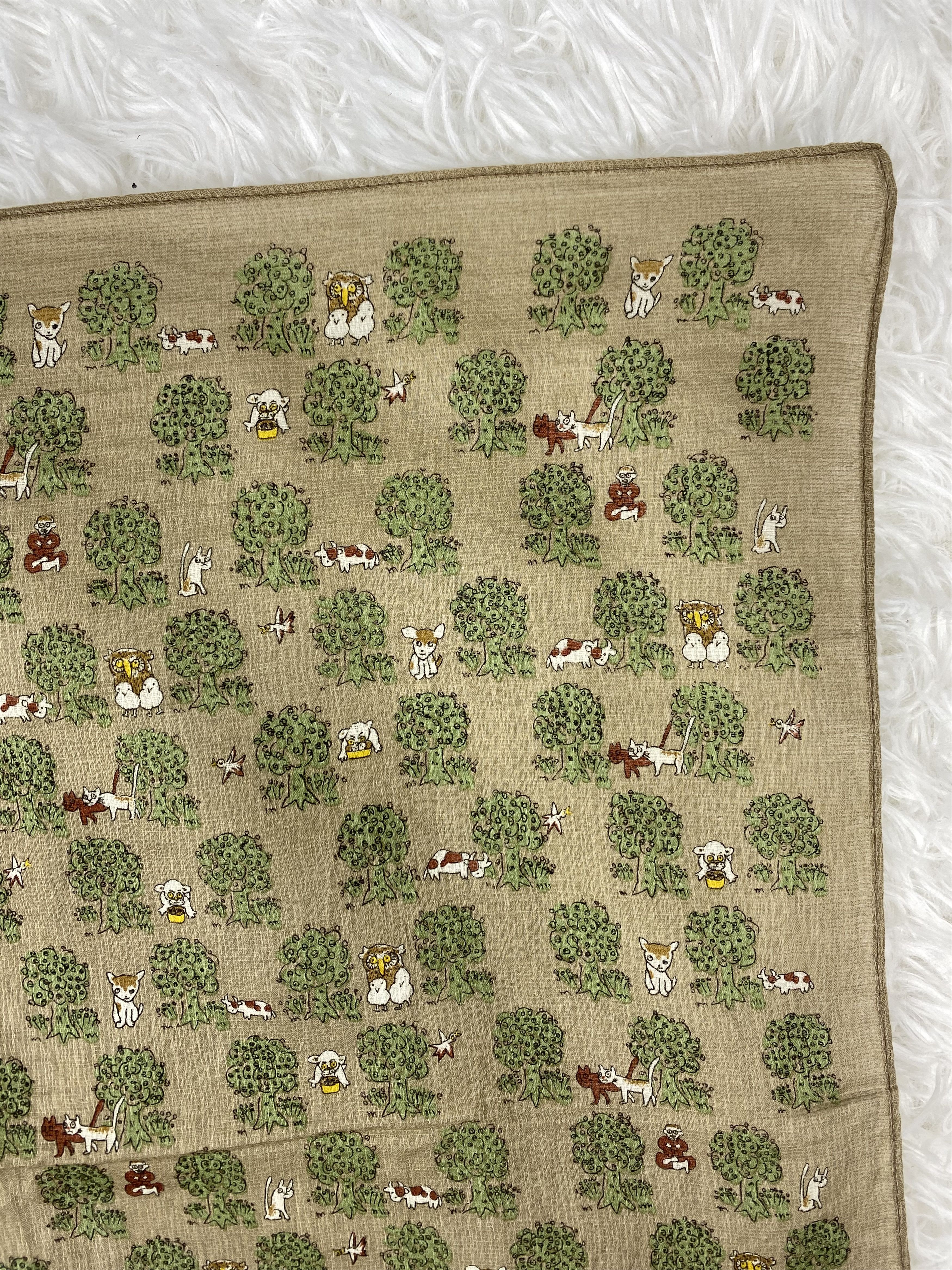 Vintage Vintage Mutsugoro & Pals Handkerchief Neckerchief PH0718 Size ONE SIZE - 4 Thumbnail