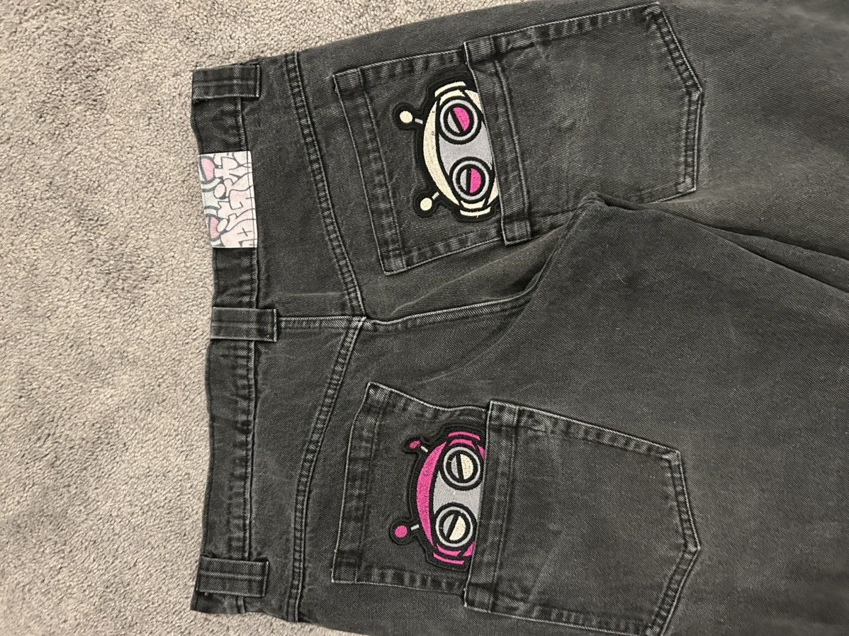 JNCO DIGITS Y2K Size 34 Back Pocket Embroidered Jeans JNCO Like Size US 34 / EU 50 - 2 Thumbnail