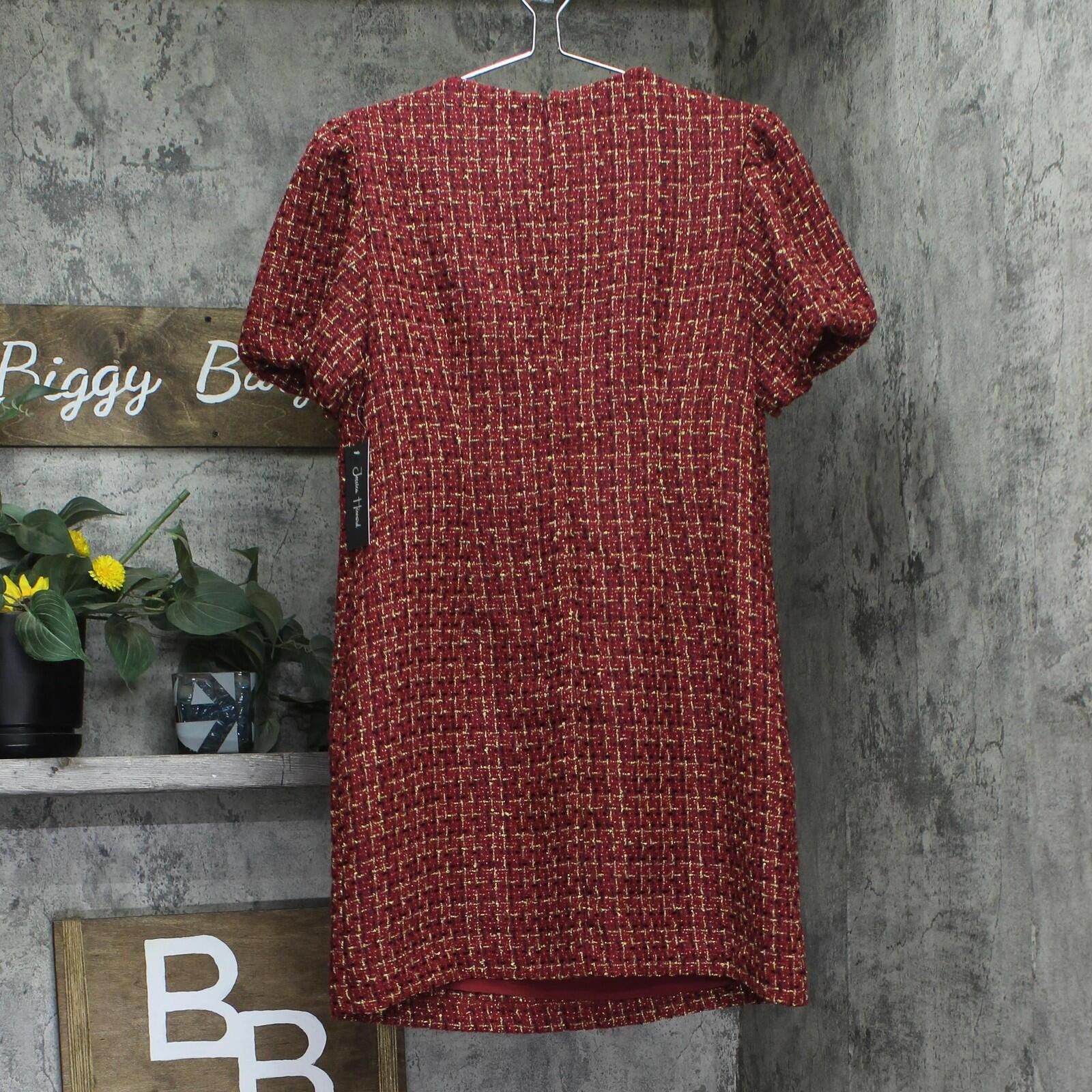 Other Nwt Jessica Howard Embellished Shift Dress Red / Gold 12p Size XL / US 12-14 / IT 48-50 - 2 Thumbnail