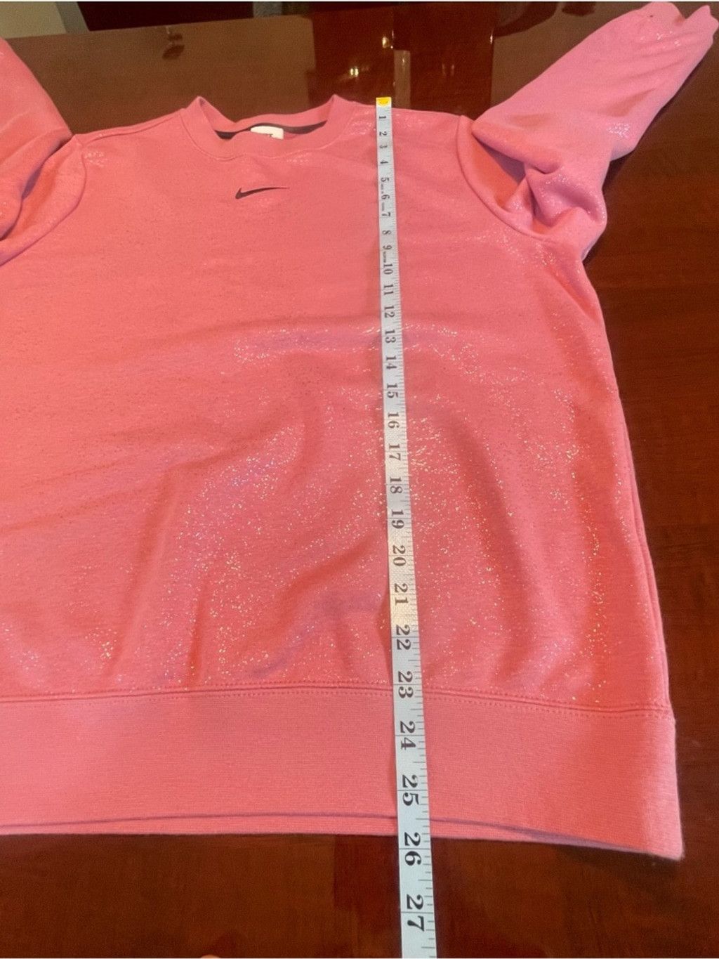 Nike Nike Glitter Sparkle Pink Crewneck Sweatshirt Oversized L Size L / US 10 / IT 46 - 5 Thumbnail