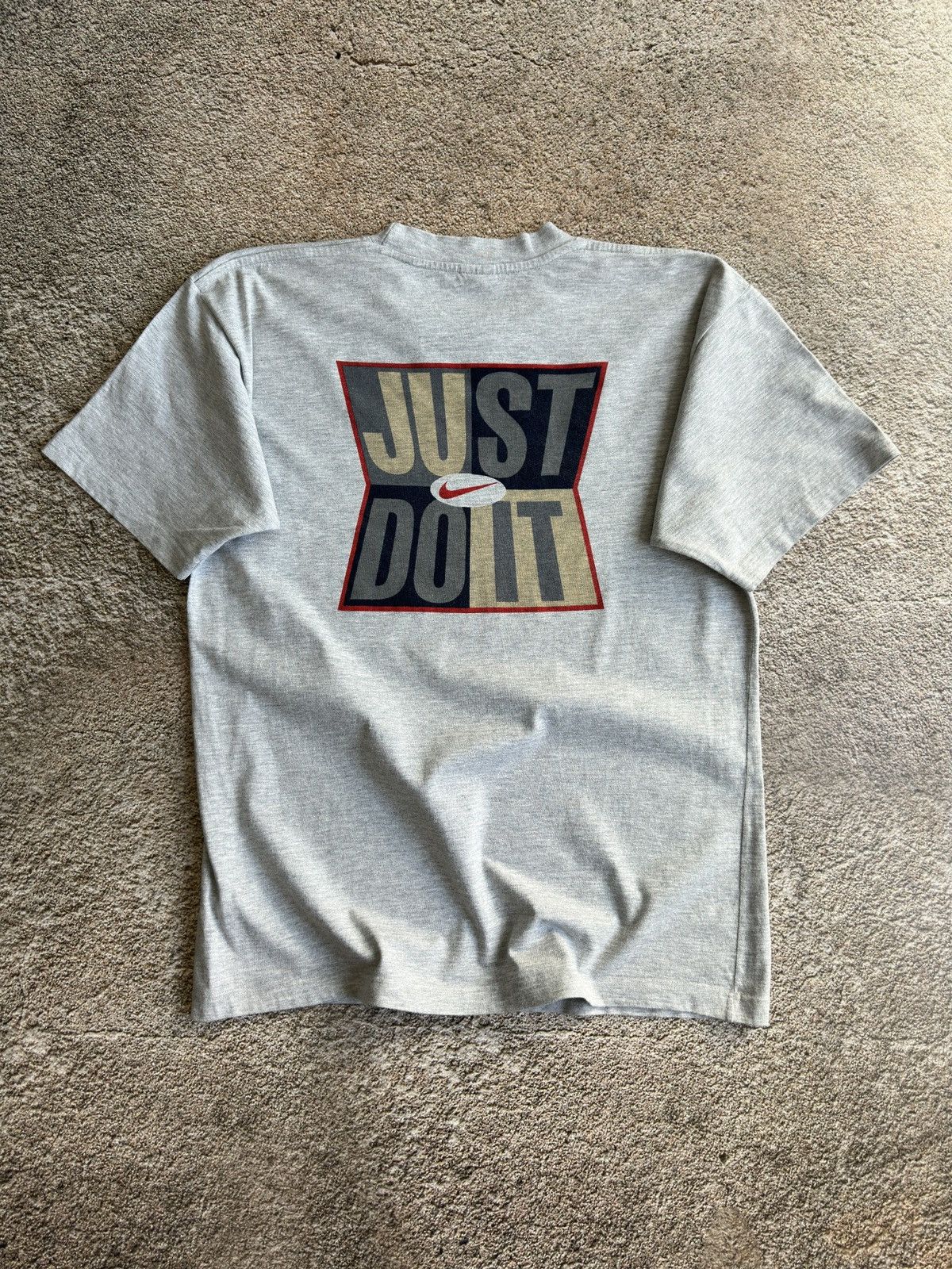 Nike Vintage 90s Nike Just Do It Swoosh Big Logo Tee Size US M / EU 48-50 / 2 - 1 Thumbnail