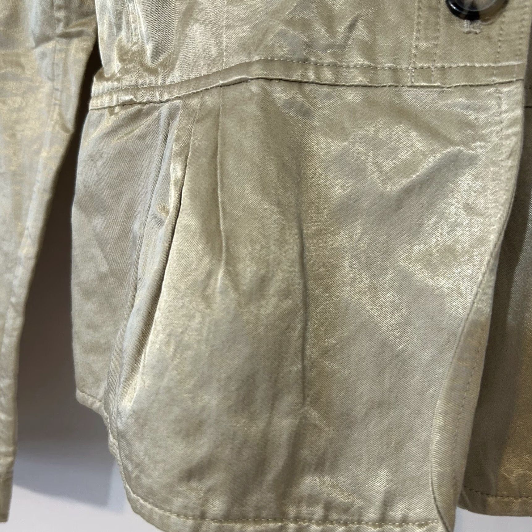 Michael Kors VINTAGE Michael Kors Jacket Women M Gold Button Up Pockets Casual Party/Cocktail Workwear Size M / US 6-8 / IT 42-44 - 7 Thumbnail