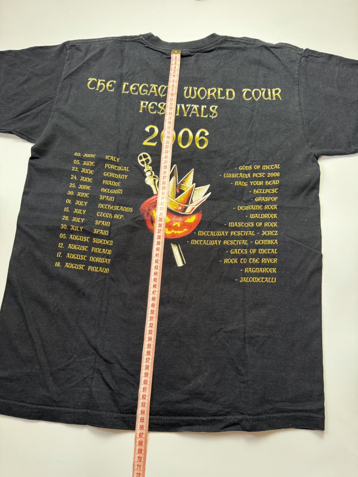 Band Tees Vintage 2006 Helloween Band Tee Tour Size US M / EU 48-50 / 2 - 9 Thumbnail